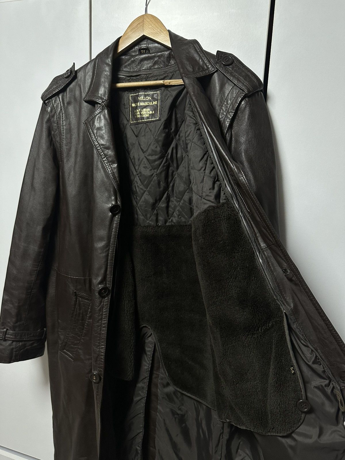 Leather Veillon Vintage Archive Leather Jacket Rare AvanGard Size US L / EU 52-54 / 3 - 8 Thumbnail