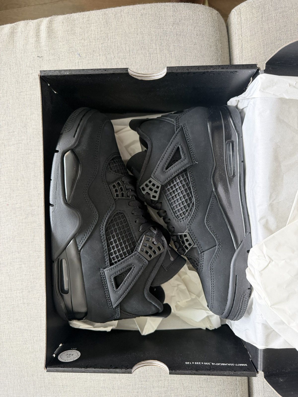 Jordan Brand Jordan Retro 4 Black Cat Size US 8.5 / IT 38.5 - 1 Thumbnail
