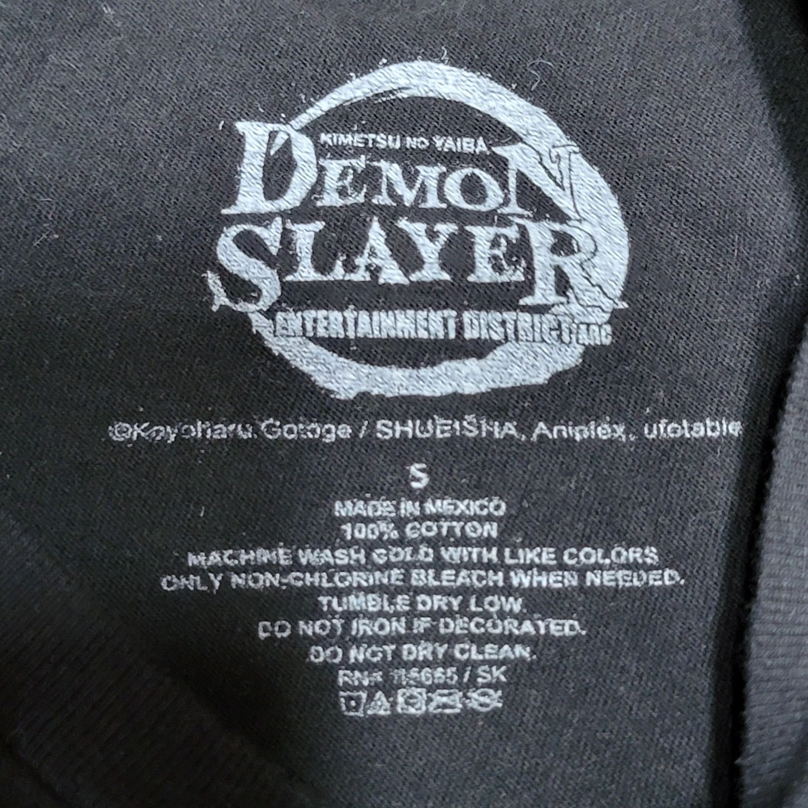 Other Demon Slayer Black Unisex Tee Battle Scene - Size Small Size US S / EU 44-46 / 1 - 3 Thumbnail