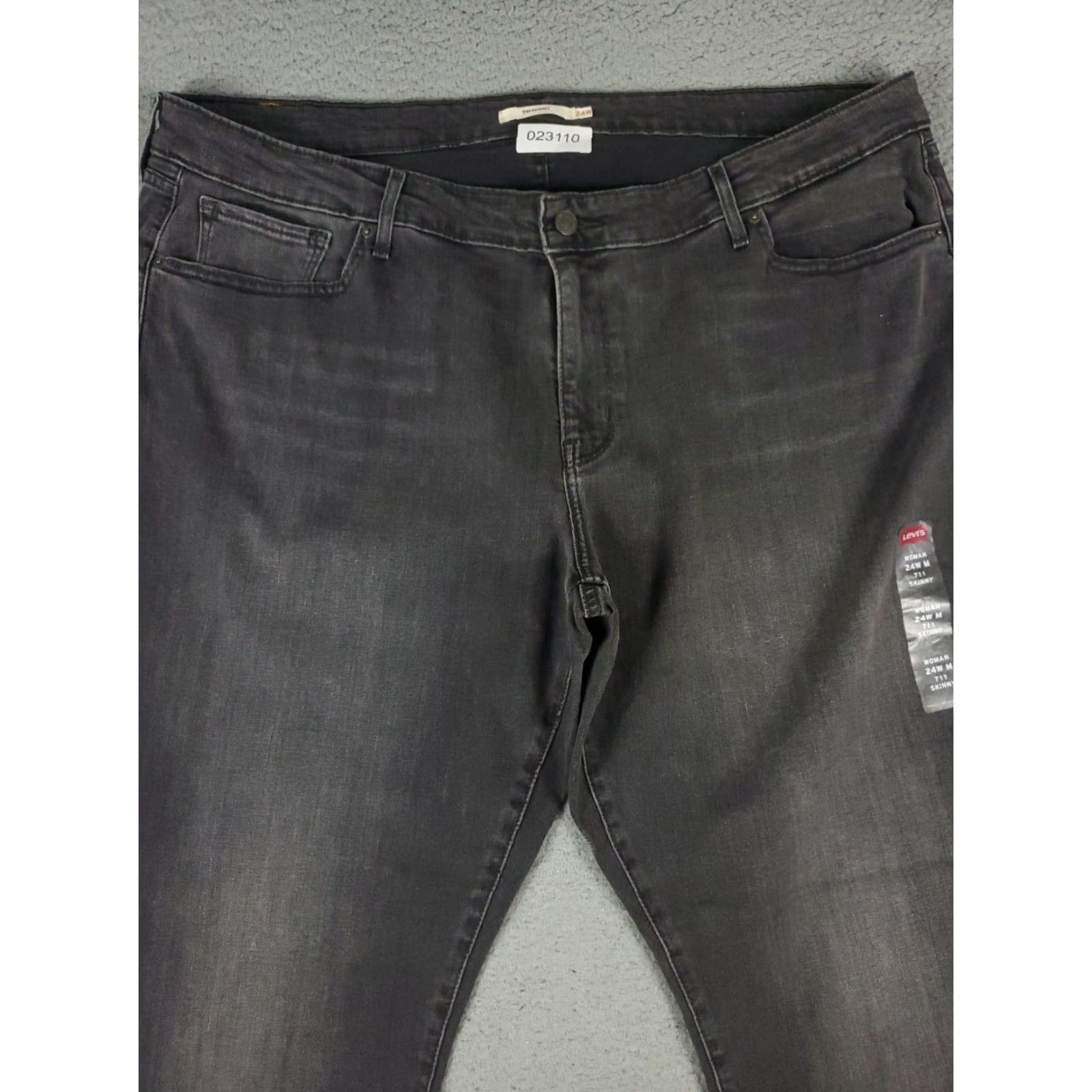 Levi's Levi's 711 Jeans Womens Size 24 Gray Skinny Denim Pants 5-Pocket Classic Modern Size 42" / US 20 - 2 Thumbnail