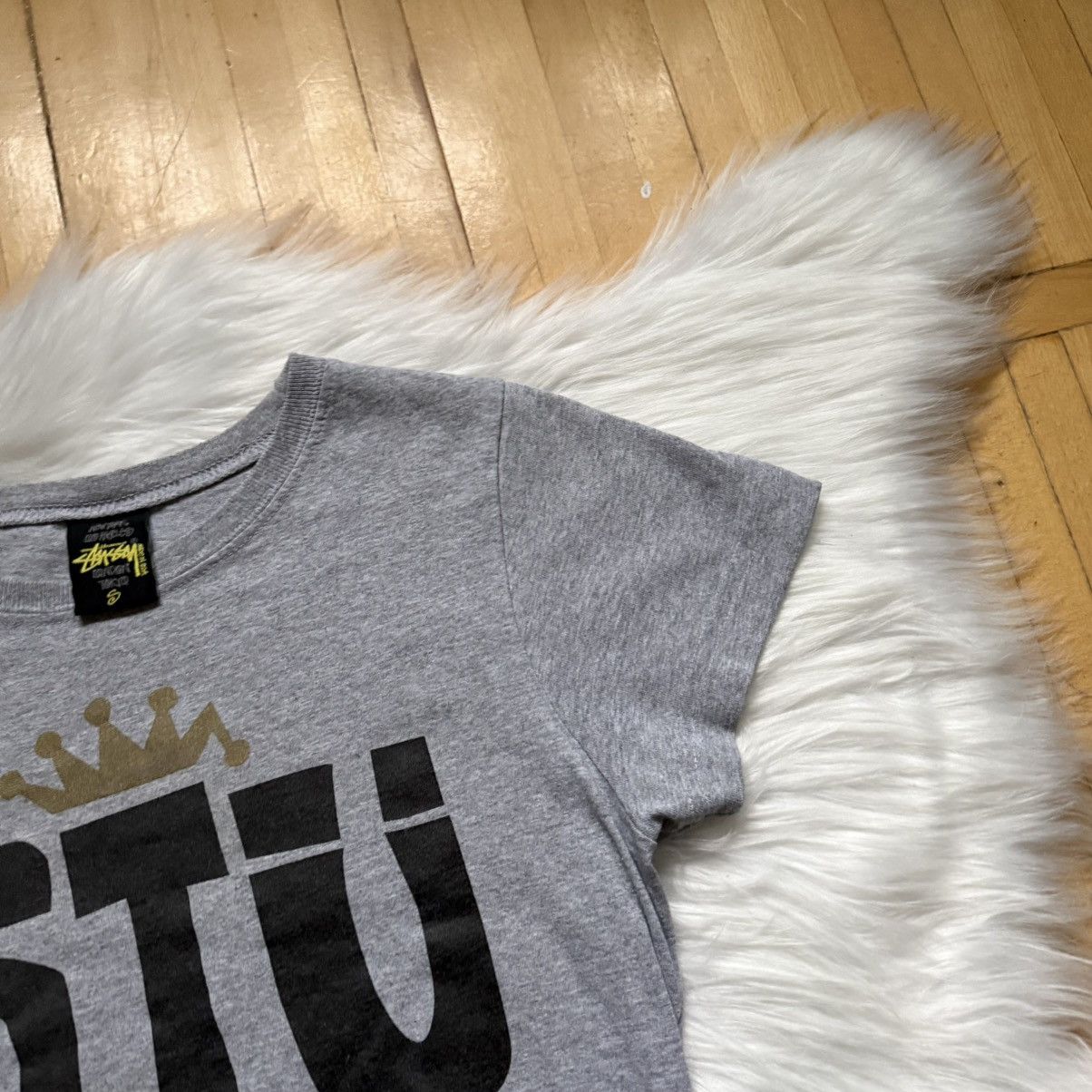 Stussy 📌 Vintage Stussy 00s NY Big Logo Y2k Slim Tee Size S / US 4 / IT 40 - 5 Thumbnail