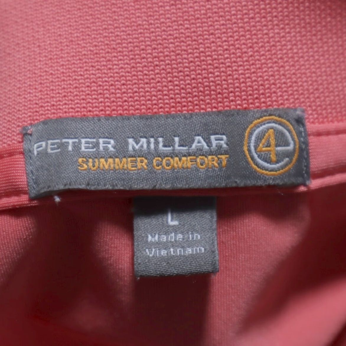 Peter Millar Peter Millar Polo Shirt Pink Men's L Summer Comfort Stretch Solid Shirt Adults Mens Size US L / EU 52-54 / 3 - 5 Thumbnail