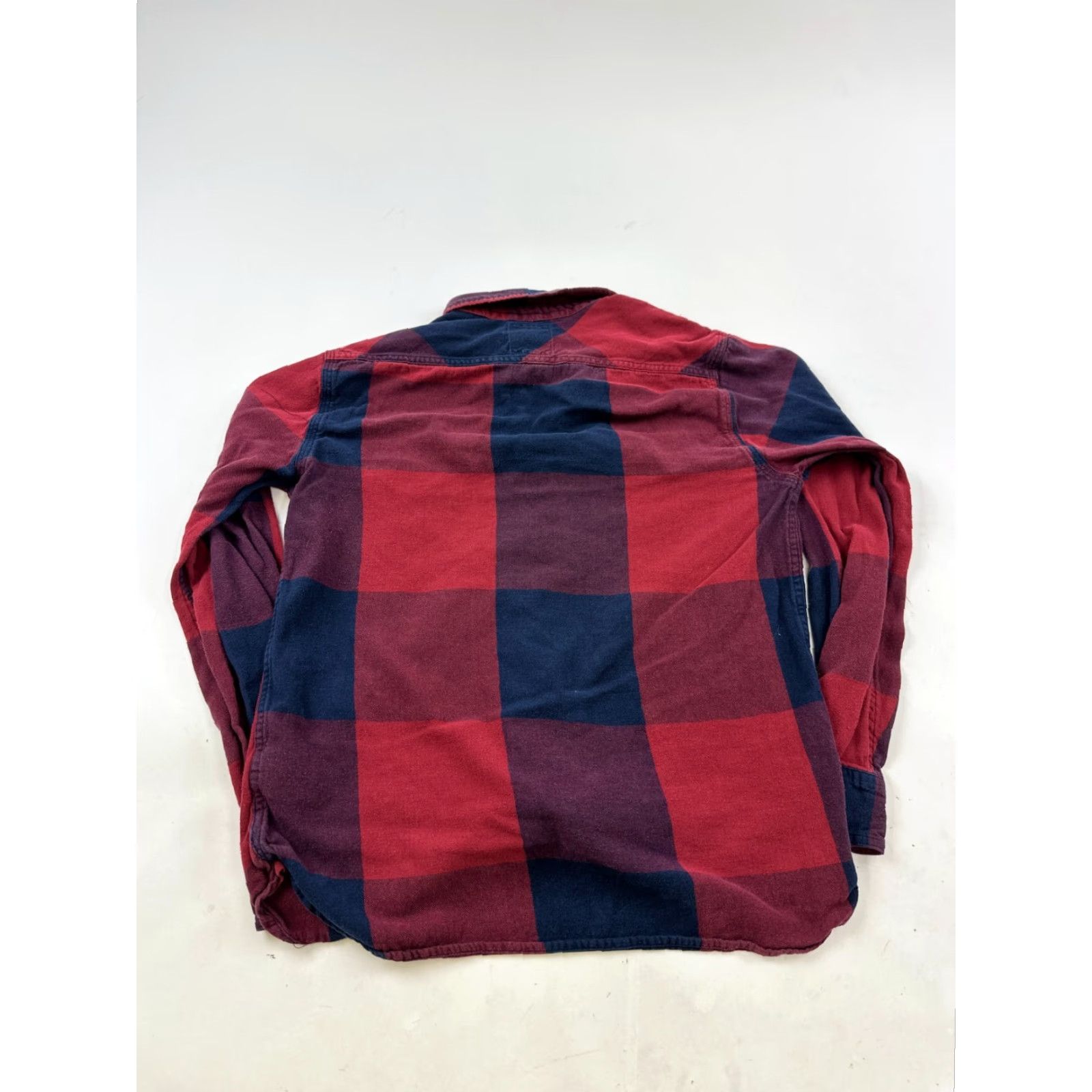 Levi's Levi’s Shirt Mens Small Red Blue Flannel Buffalo Plaid 100% Cotton Button-Up Collared Long Sleeve Casual Size US S / EU 44-46 / 1 - 2 Thumbnail