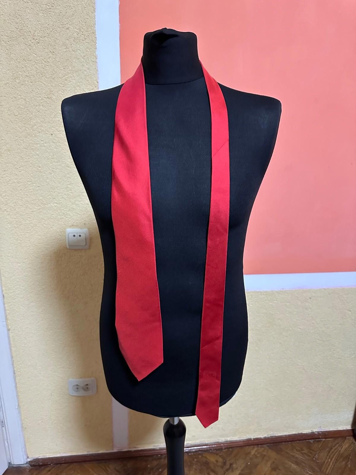 Hermes Hermes Tie Red Silk New Size ONE SIZE - 1 Thumbnail