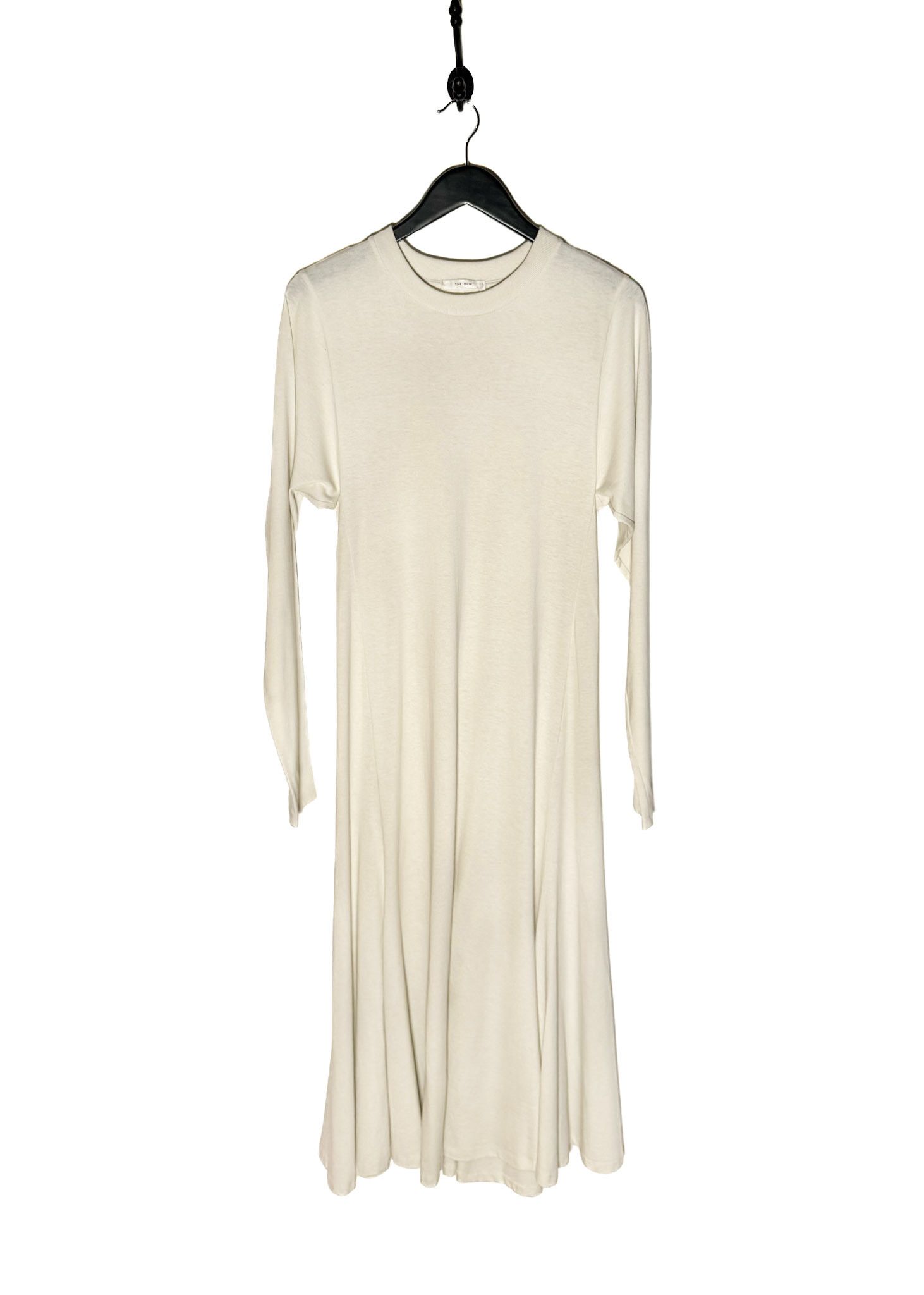 The Row The Row Ivory Gentwood Long Sleeve A-Line Jersey Midi Dress Size XS / US 0-2 / IT 36-38 - 1 Thumbnail