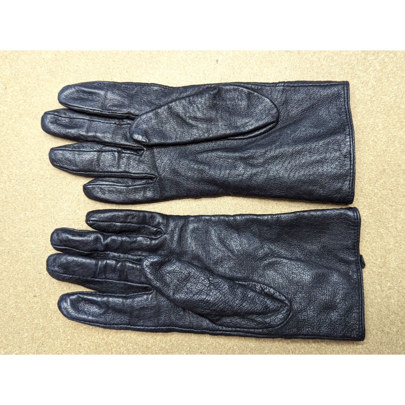 Vintage Genuine Leather Womens Gloves Size 7 Black Winter Warm Thermal Ladies Glove Womens Menus? Size ONE SIZE - 4 Thumbnail