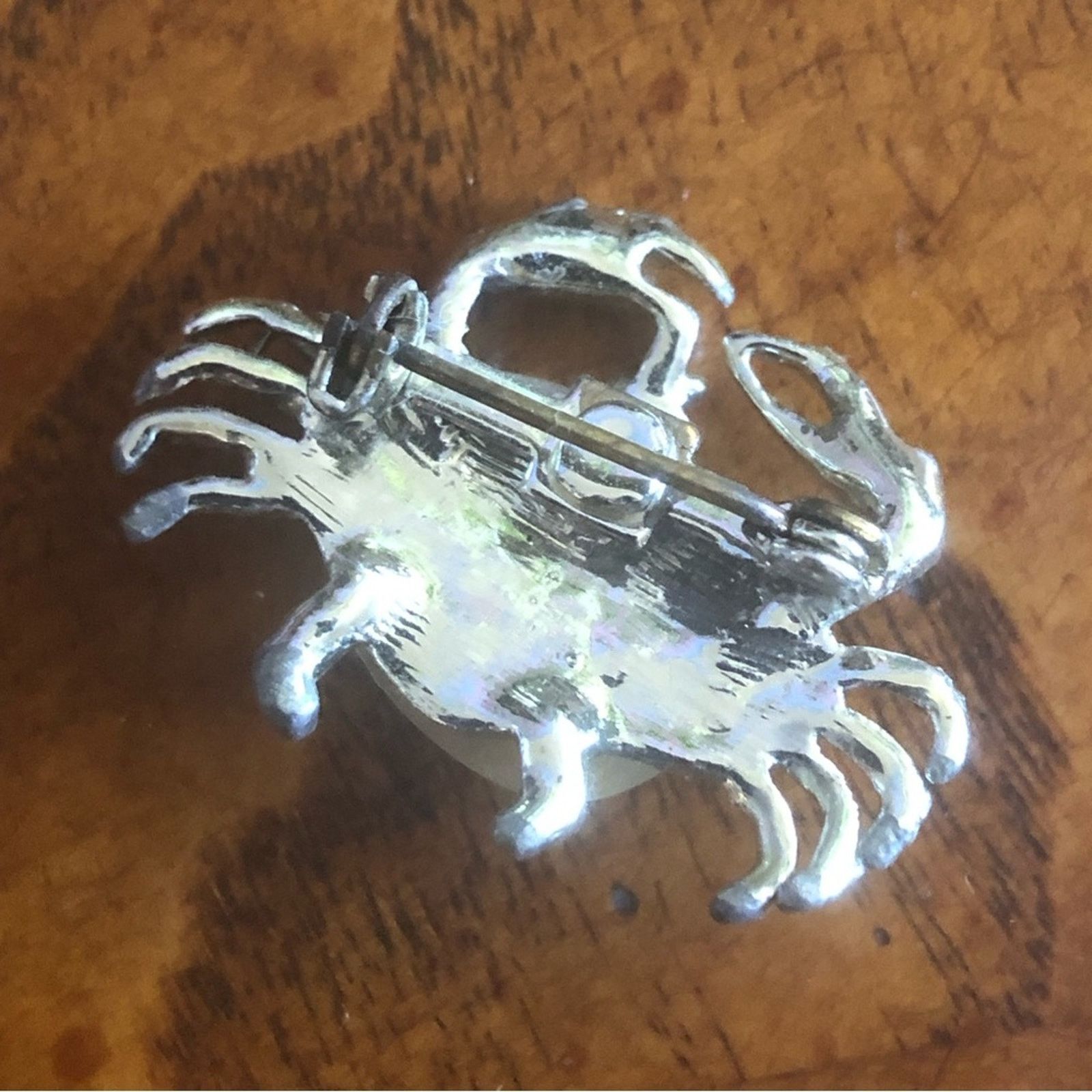 Vintage Vintage genuine shell accent crab brooch pin Size ONE SIZE - 2 Thumbnail