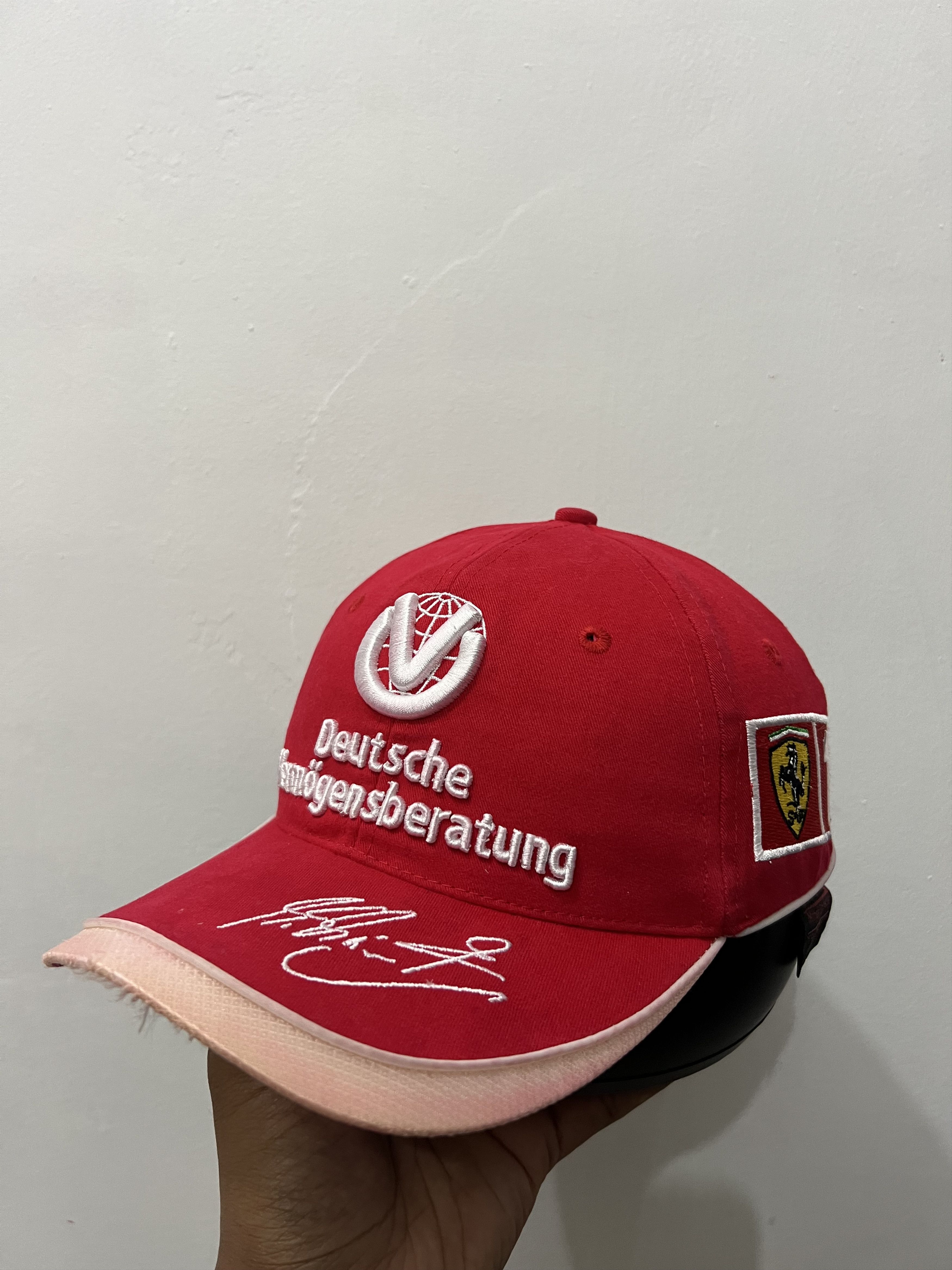 Ferrari Micheal Schumacher Deutsche Vintage Hat Size ONE SIZE - 3 Thumbnail
