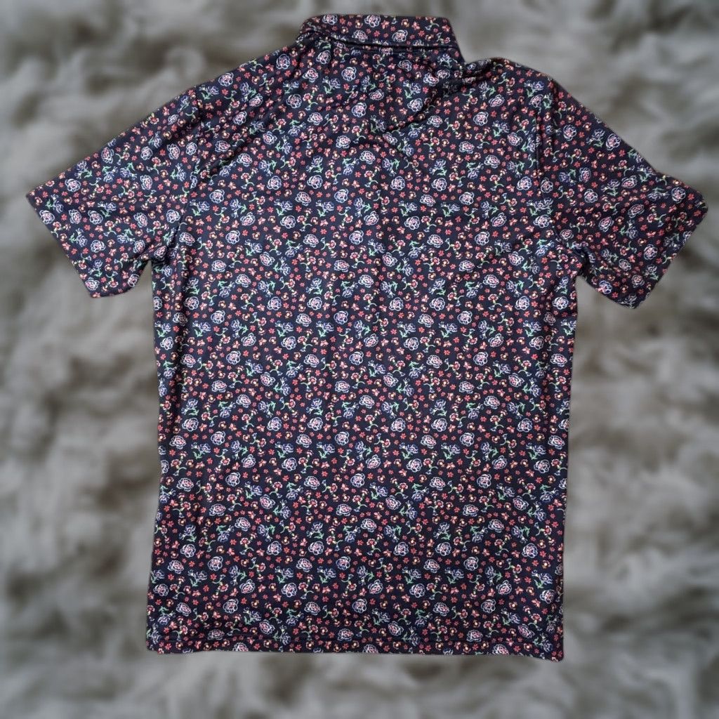RLX Ralph Lauren RLX Ralph Lauren Polo Shirt Mens M Blue Floral Golf Wicking Classic NWT Size US M / EU 48-50 / 2 - 1 Thumbnail