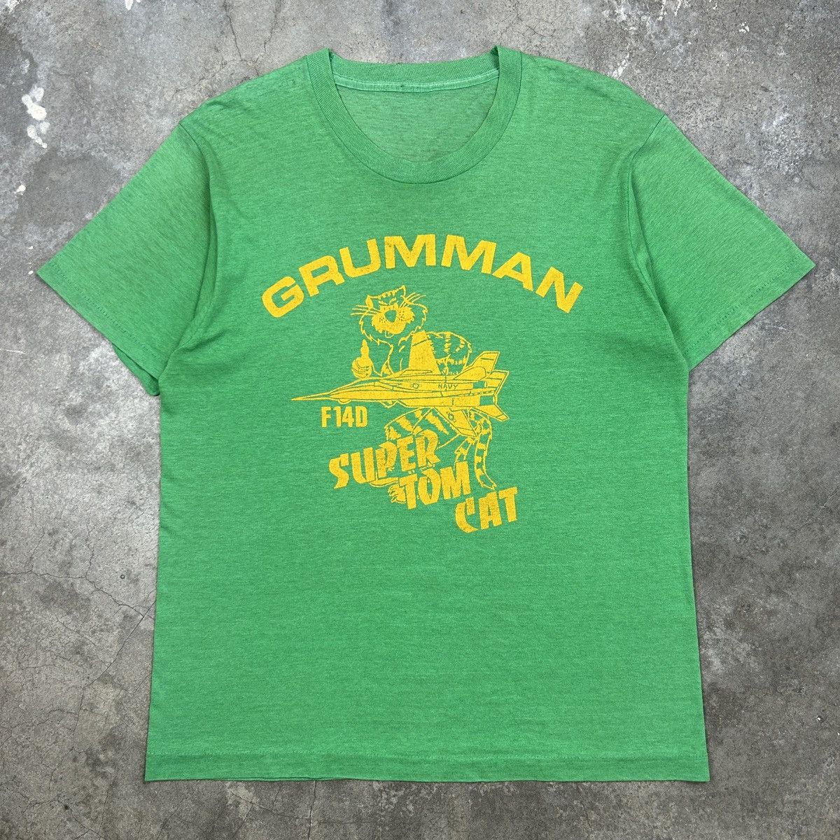 Vintage 1980s Grumman F14D Super Tom Cat Size US M / EU 48-50 / 2 - 1 Thumbnail