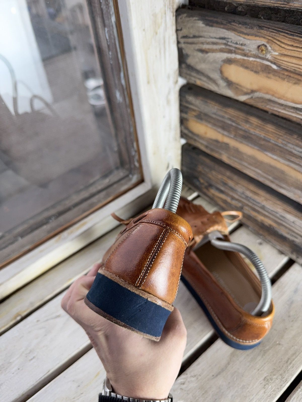 Melvin & Hamilton Luxury Melvin & Hamilton Leather Moccasin Loafers Tan Cognac Size US 7 / EU 40 - 6 Thumbnail