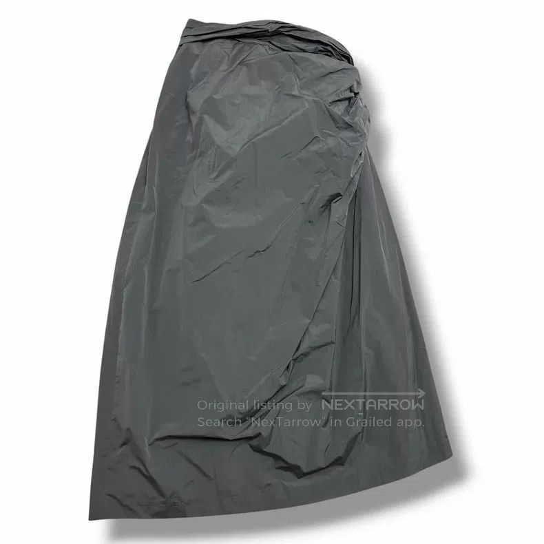 Dries Van Noten Dries Van Noten Grey Ruched Long Midi Skirt Size 35" - 5 Thumbnail