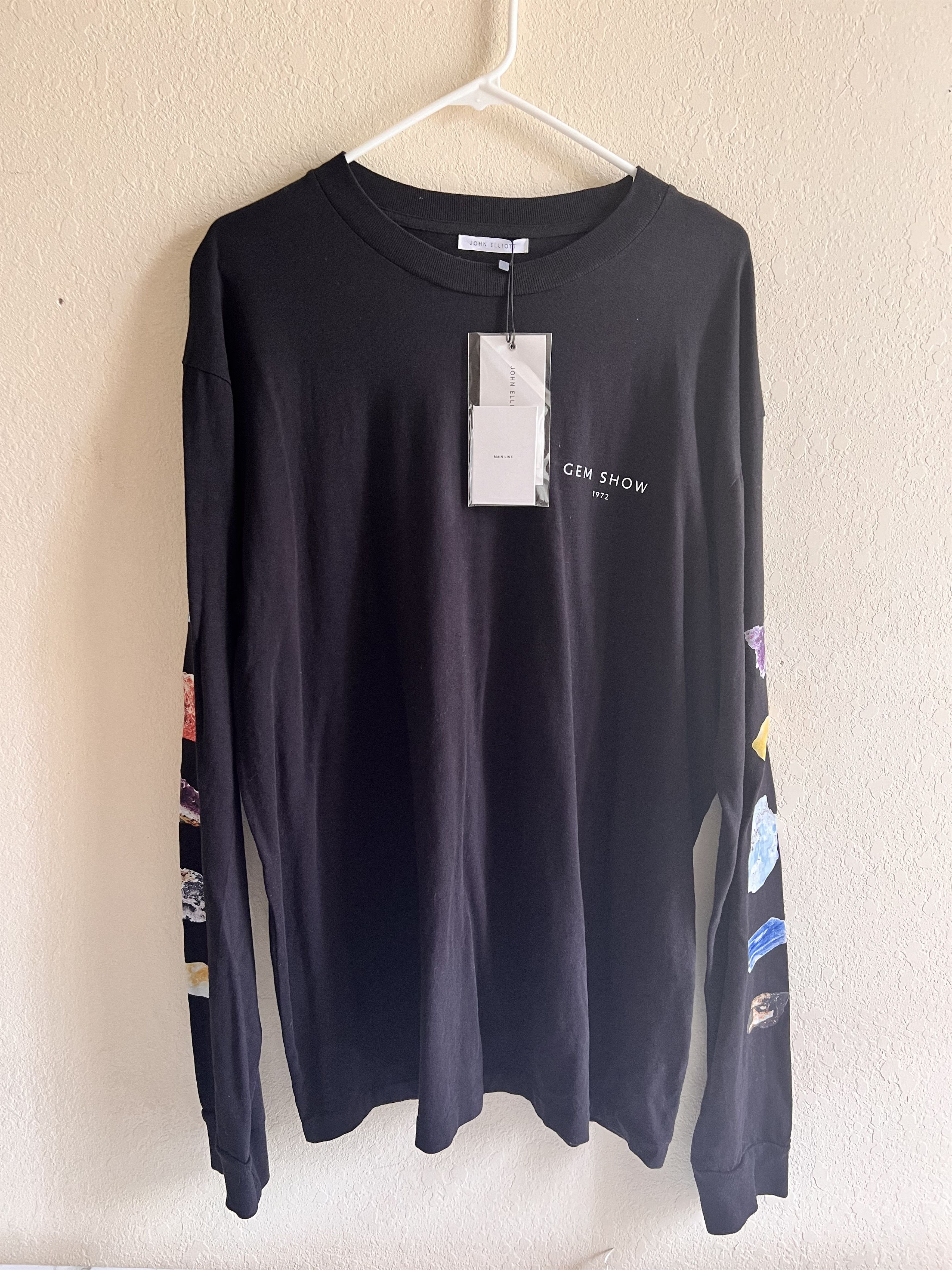 John Elliott John Elliott Men's US M Gem Show L/S University Tee Black Size US M / EU 48-50 / 2 - 2 Thumbnail