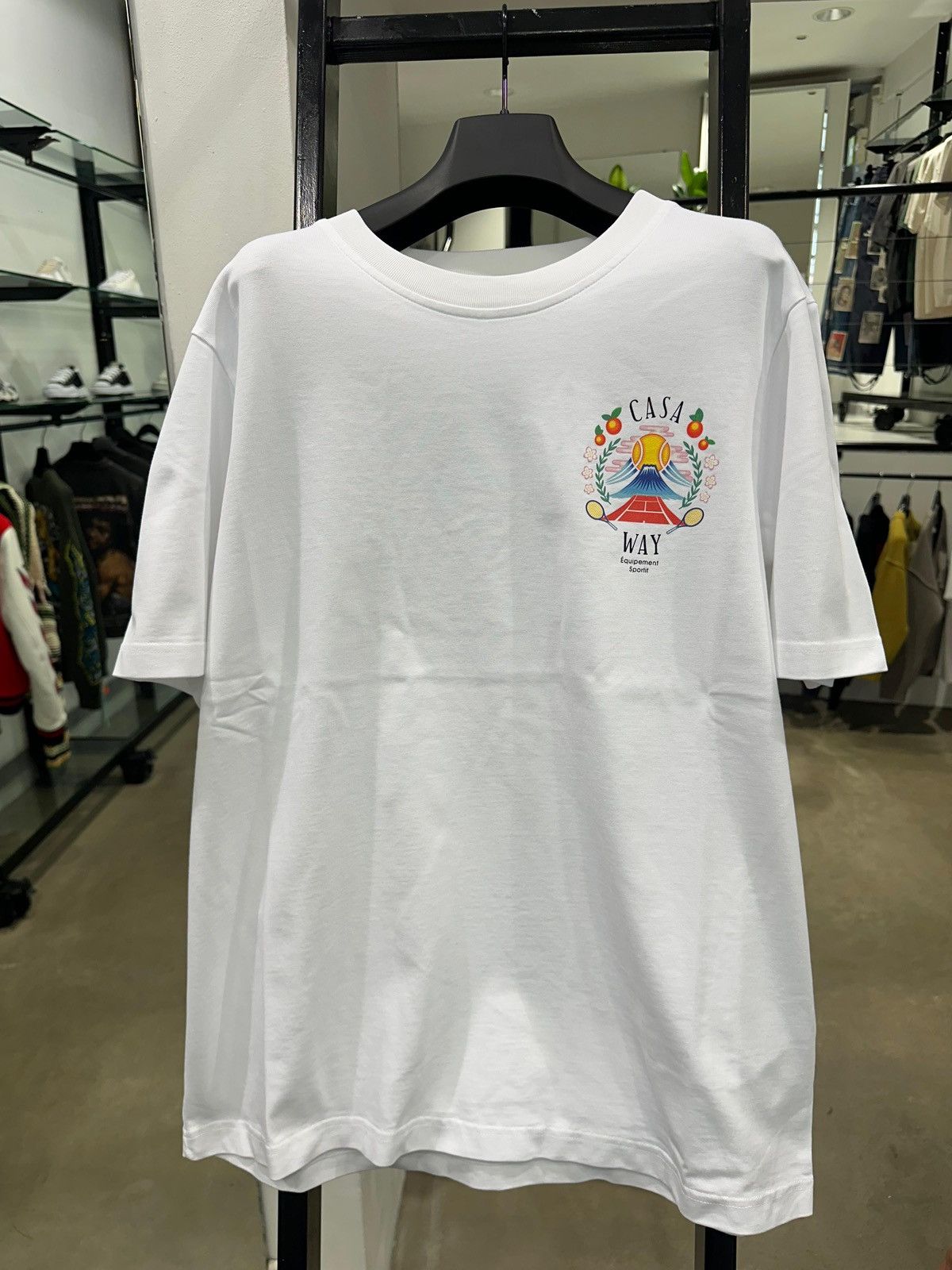 Casablanca CASABLANCA - Casa Way Mountain T-Shirt White Size US L / EU 52-54 / 3 - 6 Thumbnail