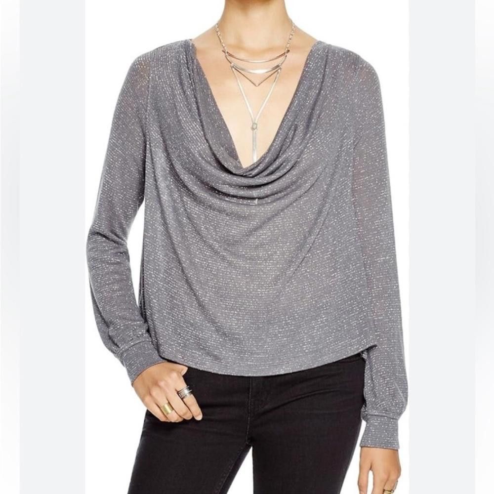 Free People Free People l Metallic Oversized Top XS Size XS / US 0-2 / IT 36-38 - 9 Thumbnail