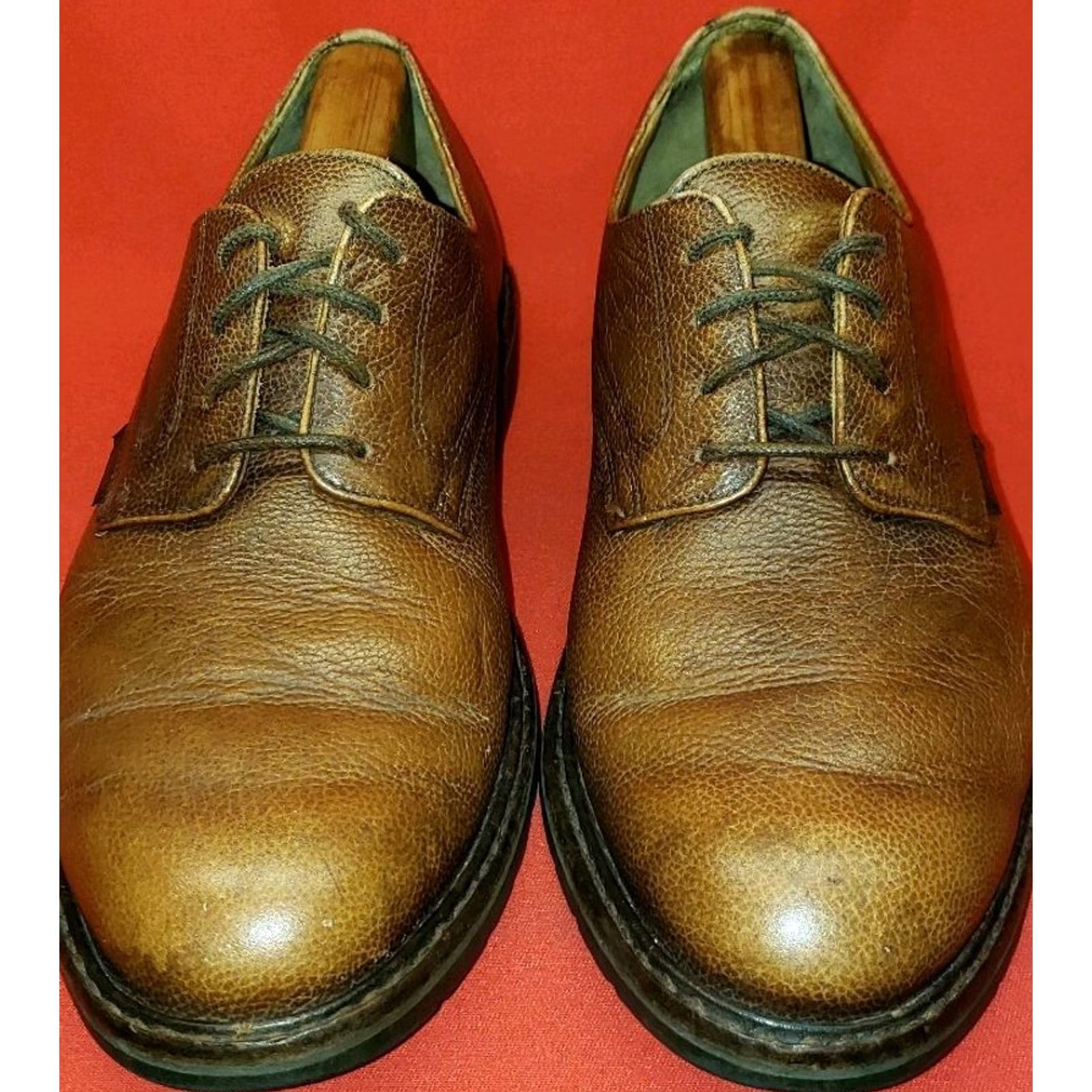 Mephisto Mephisto Oxford 9.5M Brown Pebbled Leather Air Relax Insoles Casual Dress Mens Shoes Women's No Size US 10 / EU 43 - 5 Thumbnail