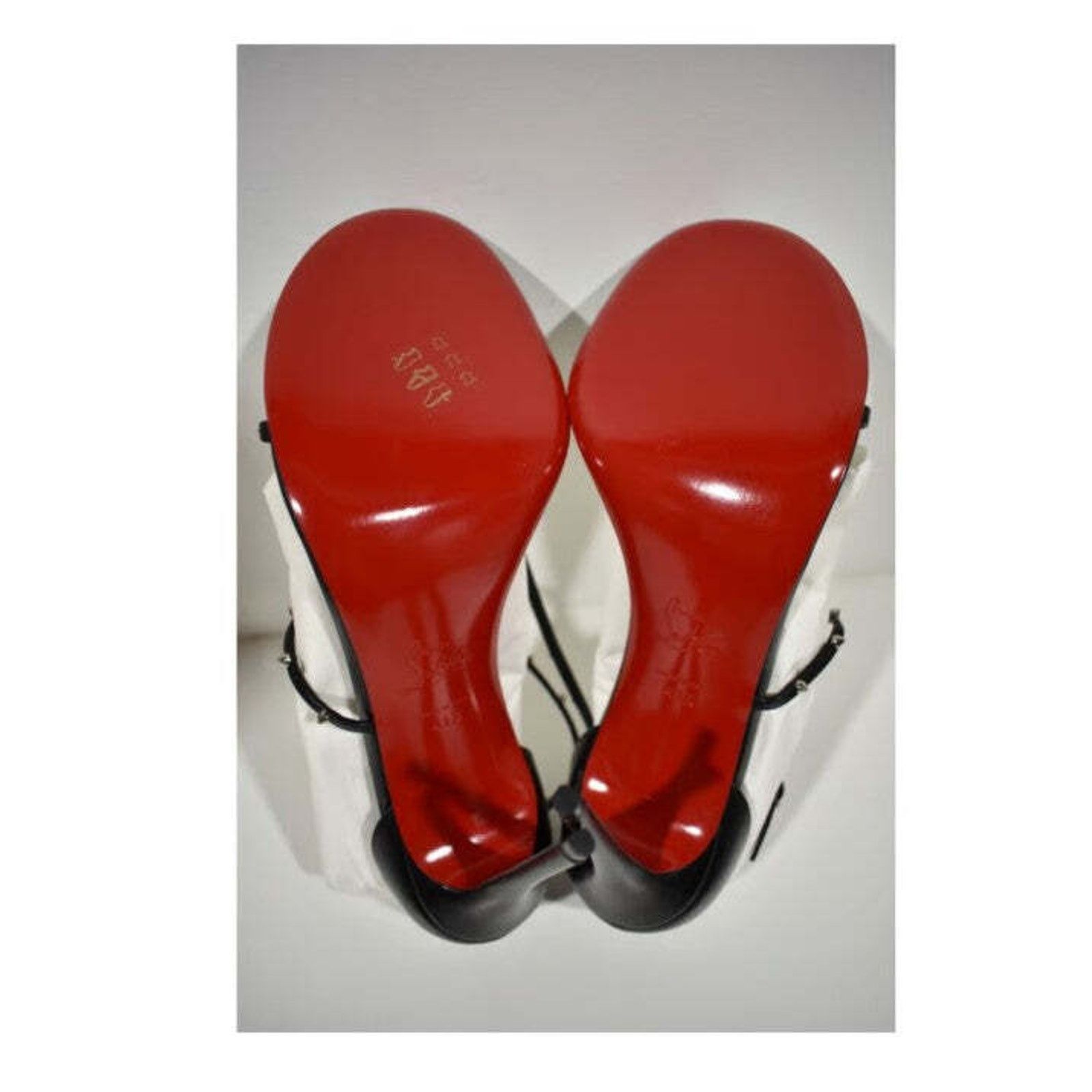 Christian Louboutin Riojana Spikes 100 Black Ankle Strappy Sandal Heel Pump 41.5 Size US 11.5 / IT 41.5 - 10 Thumbnail