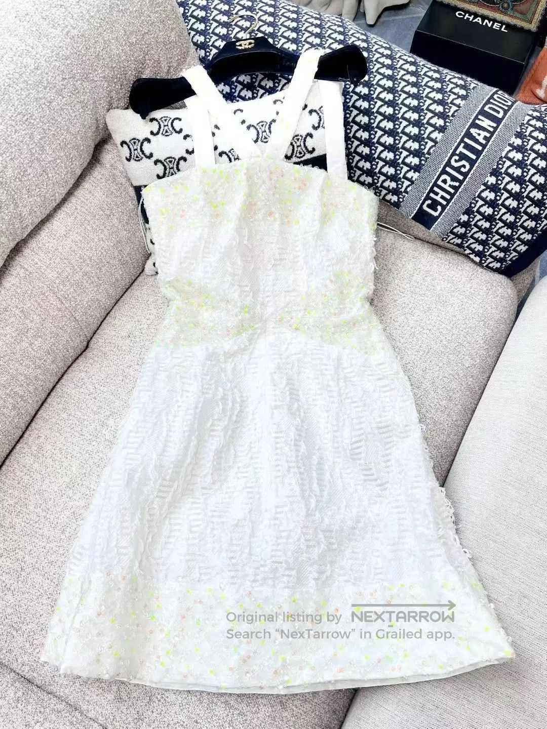 Chanel Chanel 18S Waterfall High Couture Dress. Size S / US 4 / IT 40 - 2 Thumbnail