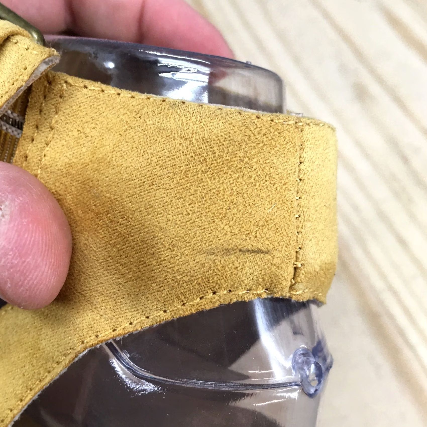Vintage Universal Thread Sandal Agnes Quarter Strap Espadrille Yellow Wedge Womens 6.5 Size US 7 / IT 37 - 6 Thumbnail
