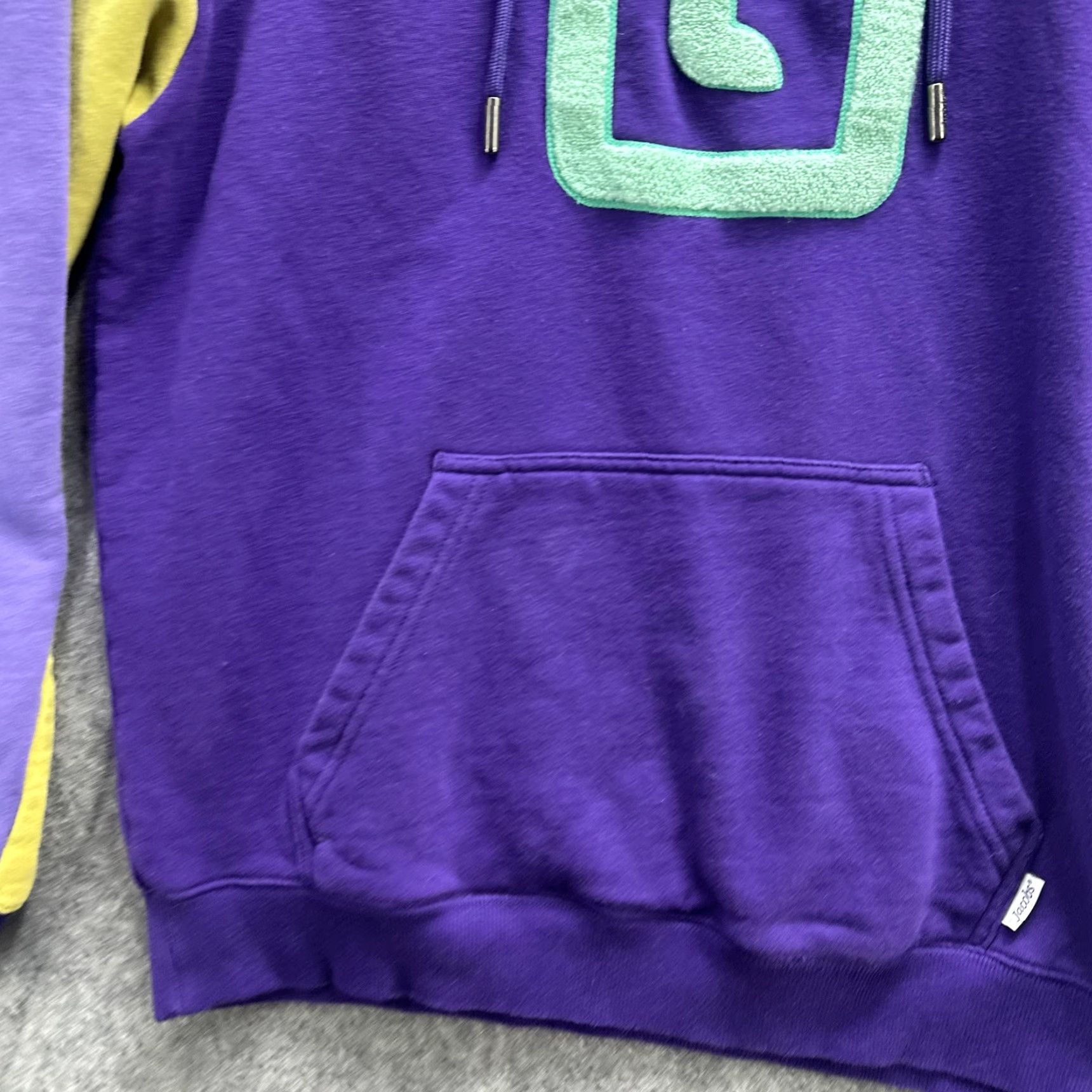 Logo 7 Karl Jacobs Hoodie Mens Medium Purple Colorblock Logo 100% Cotton Pullover Hoodie Pockets Graphic Print Multicolor 2021 Mens Size US M / EU 48-50 / 2 - 6 Thumbnail