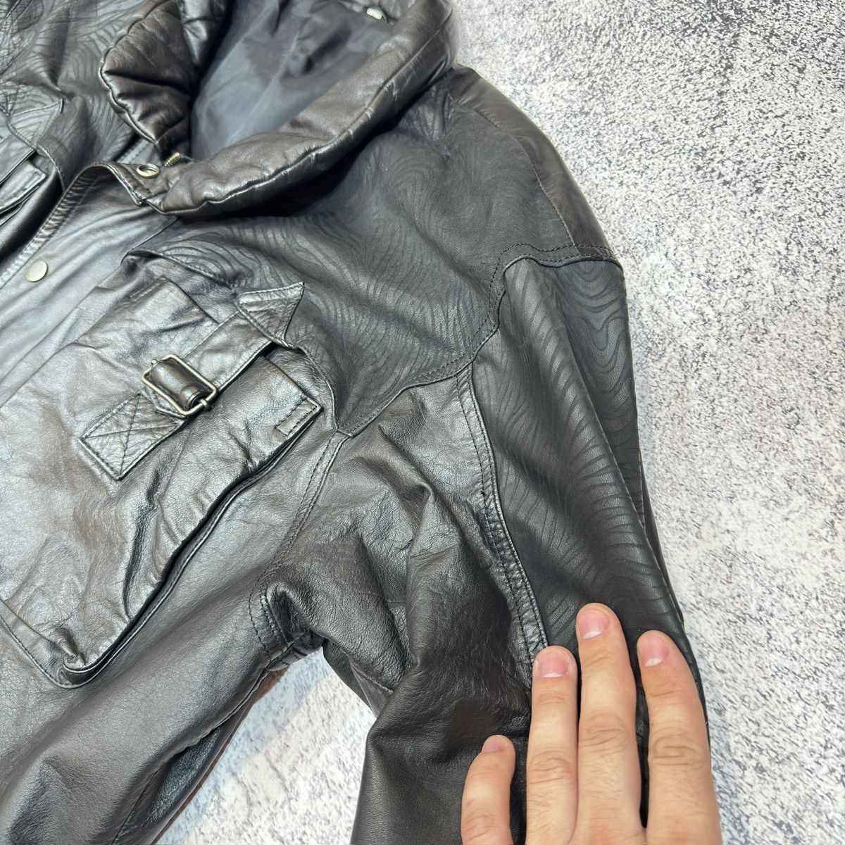Vintage Made in Korea Leather Jacket M-L size Size US L / EU 52-54 / 3 - 12 Thumbnail