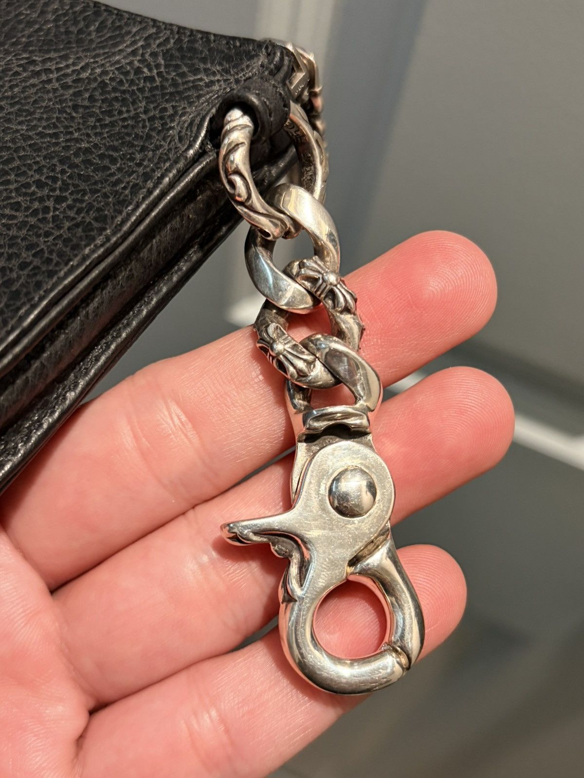 Chrome Hearts Cross patch wallet with keychain Size ONE SIZE - 6 Thumbnail