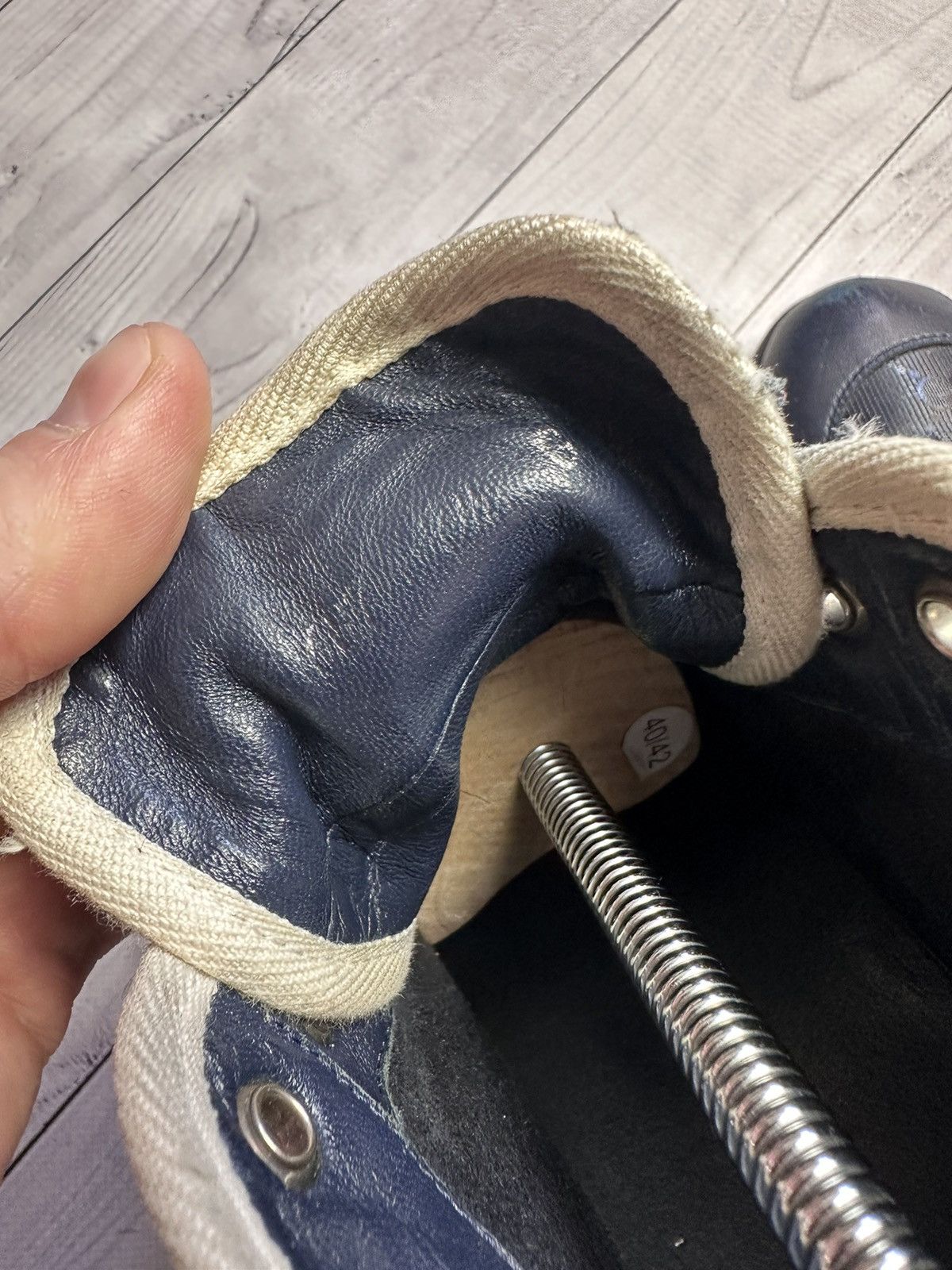 Vintage Vintage Gucci shoes boots monogram blue size US7,5/8 Size US 7.5 / EU 40-41 - 12 Thumbnail