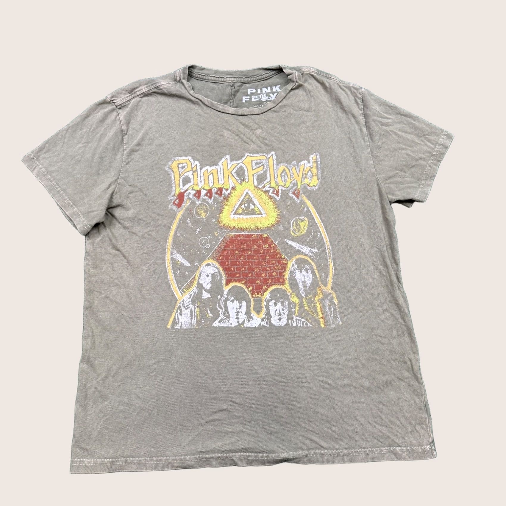 Lucky Brand Lucky Brand Pink Floyd T-Shirt Women's S Green Olive Short Sleeve Crew Neck Casual Music Rock Size 28" / US 6 / IT 42 - 1 Thumbnail