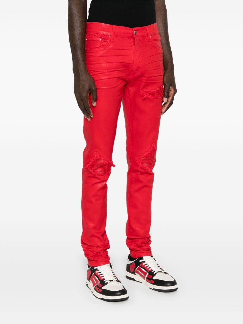 Amiri o1s1wg110825 MX1 Jeans in Red Size US 34 / EU 50 - 4 Thumbnail