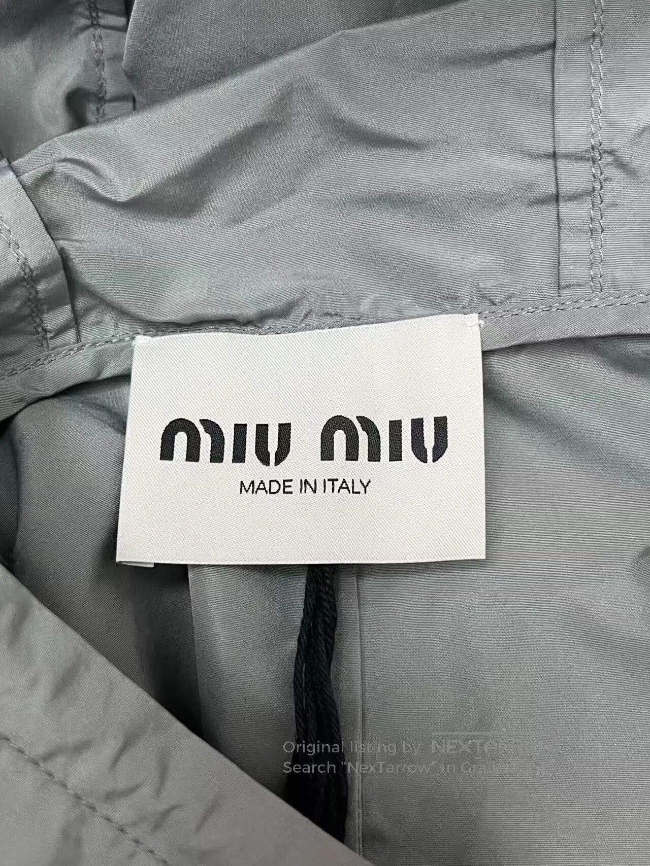 Miu Miu Miu Miu Gray Windbreaker Jacket Size 42. Size M / US 6-8 / IT 42-44 - 3 Thumbnail