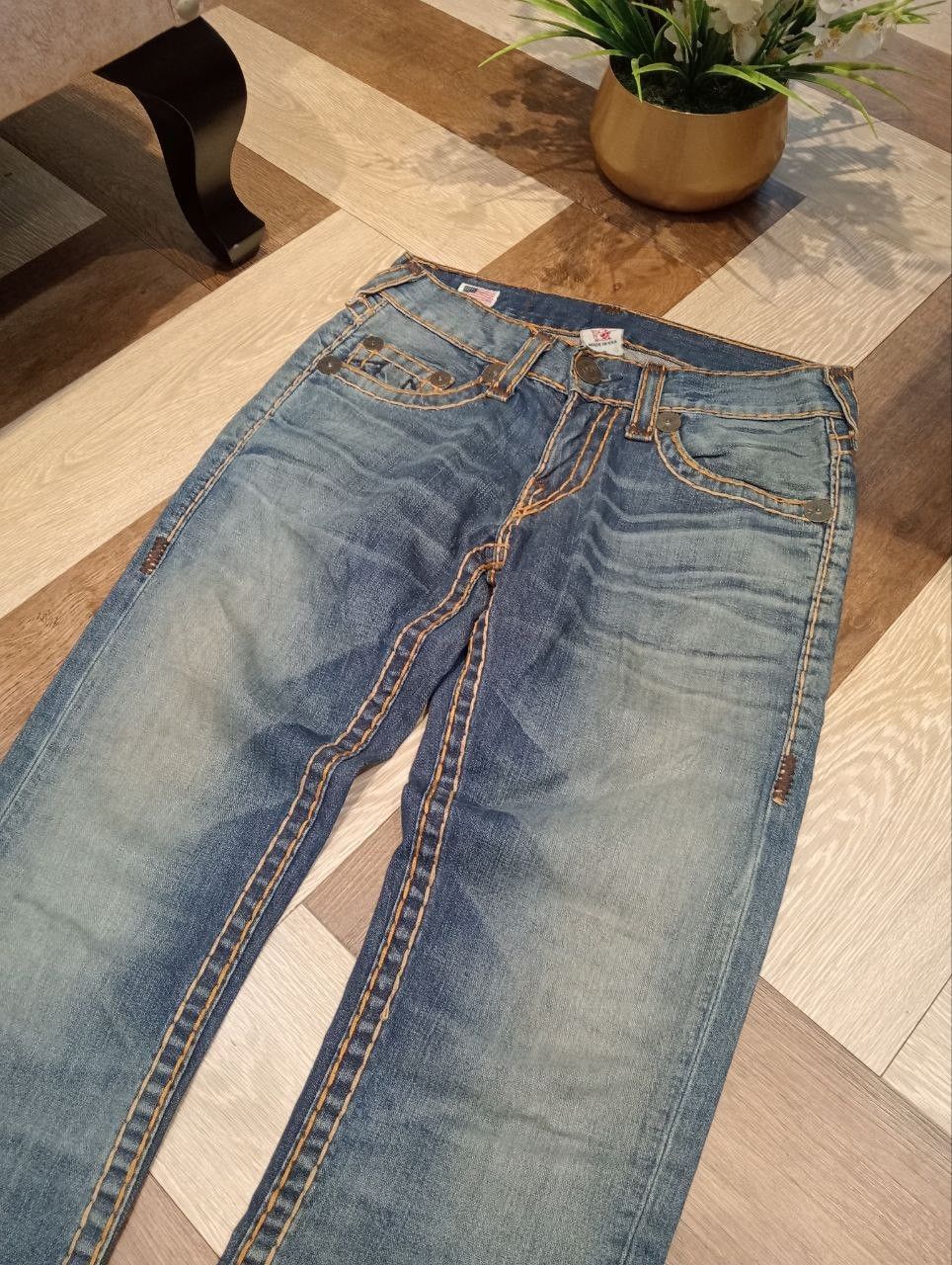 True Religion VINTAGE TRUE RELIGION WASHED BLUE DENIM PANTS Size US 29 - 5 Thumbnail