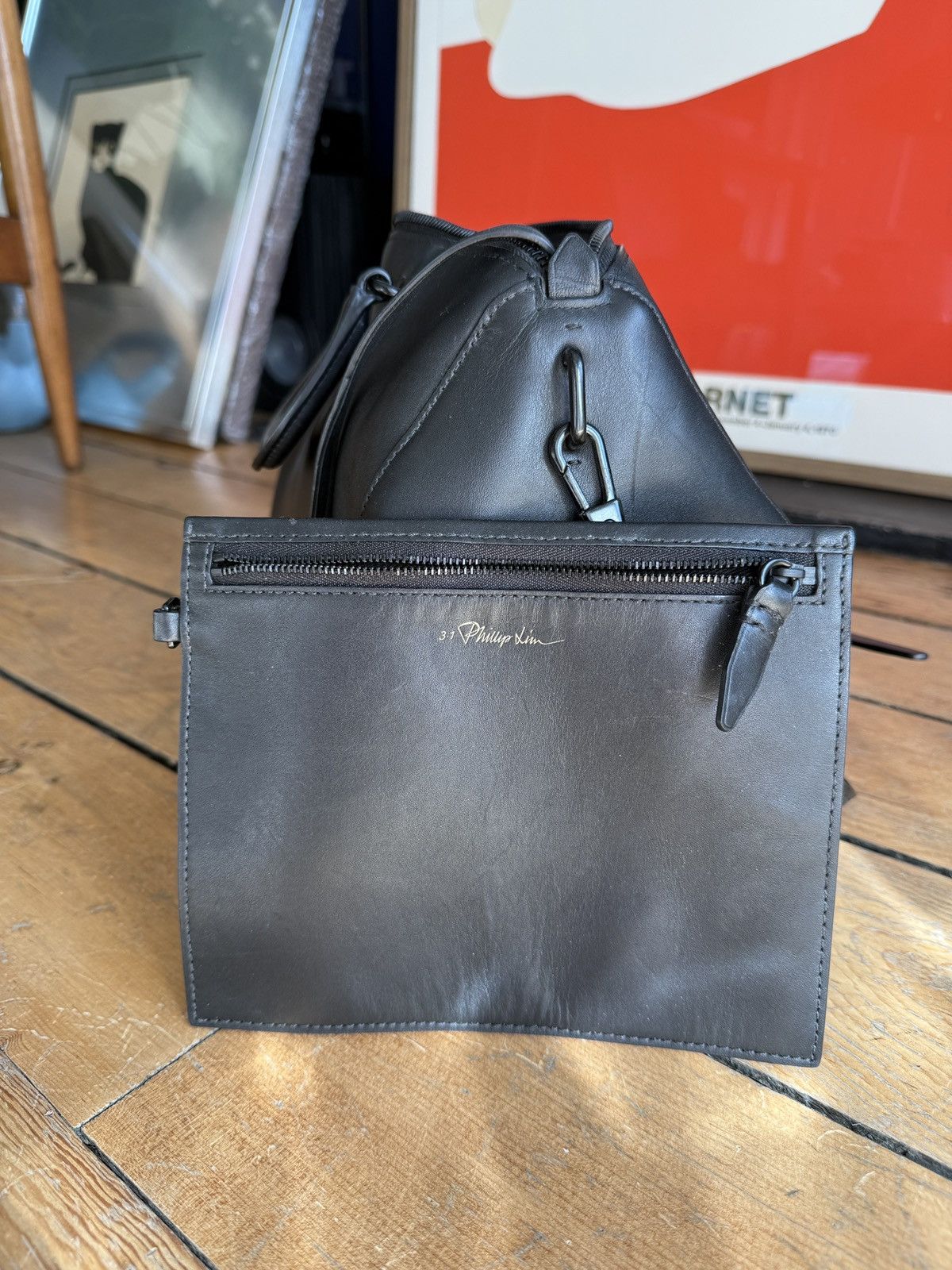 3.1 Phillip Lim Phillip Lim Black Leather Doctors Bag Size ONE SIZE - 5 Thumbnail