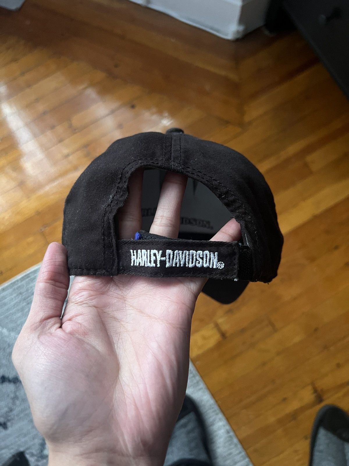 Harley Davidson Harley Davidson Triple Skull Hat Size ONE SIZE - 2 Thumbnail