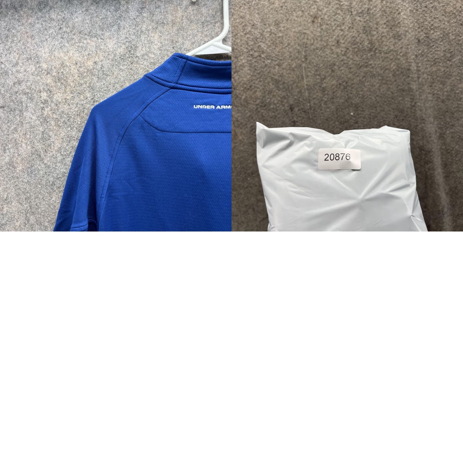 Under Armour Under Armour Sweater Men 2XL Blue Logo Polyester Knit Full Zip 1/4 Zip Mock Neck, Regular Fit, Long Sleeve, Fall Spring Winter Size US XXL / EU 58 / 5 - 9 Thumbnail