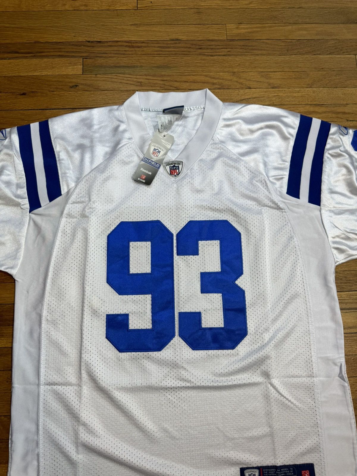 NFL × Vintage Dwight Freeney Reebok NFL Jersey Indianapolis Colts White Size US L / EU 52-54 / 3 - 4 Thumbnail