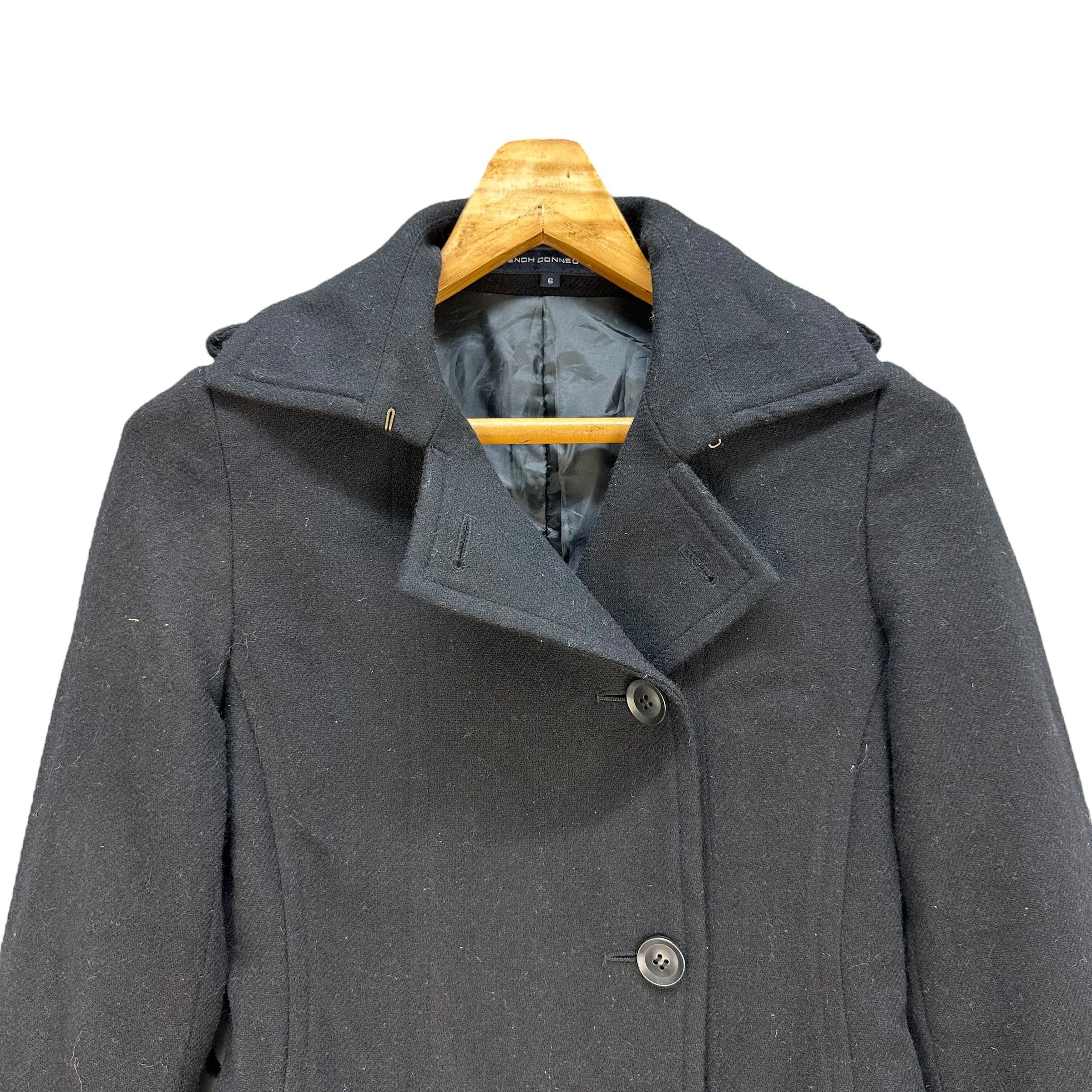 French Connection FRENCH CONNECTION Wool Long Coat Overcoat #A46-1073 Size S / US 4 / IT 40 - 2 Thumbnail
