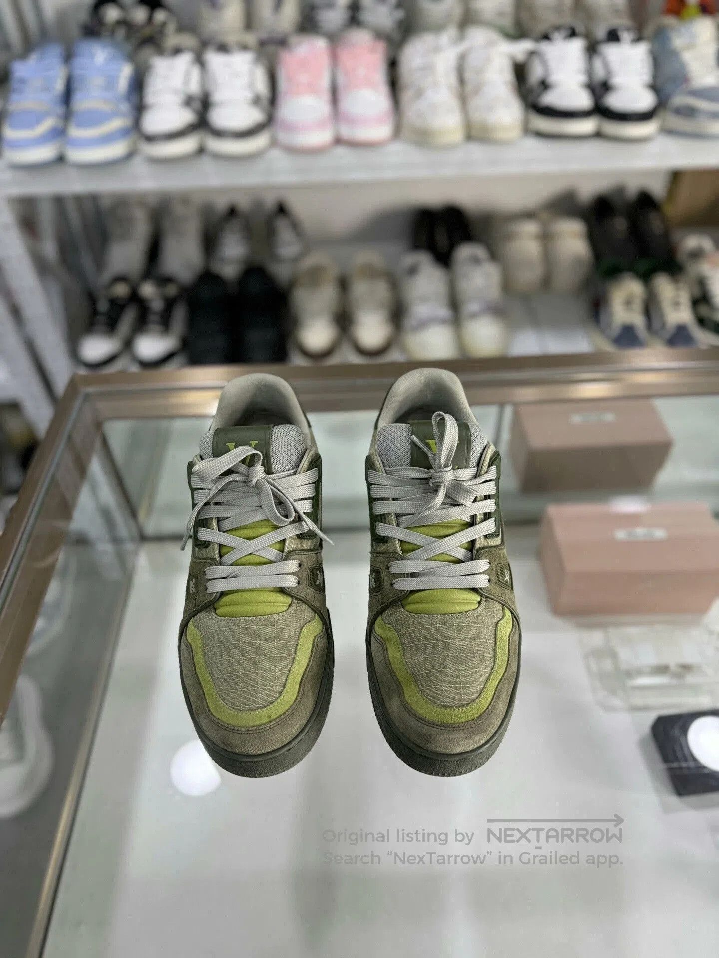 Louis Vuitton Louis Vuitton New Moss Green Trainer 41. Size US 8 / EU 41 - 2 Thumbnail