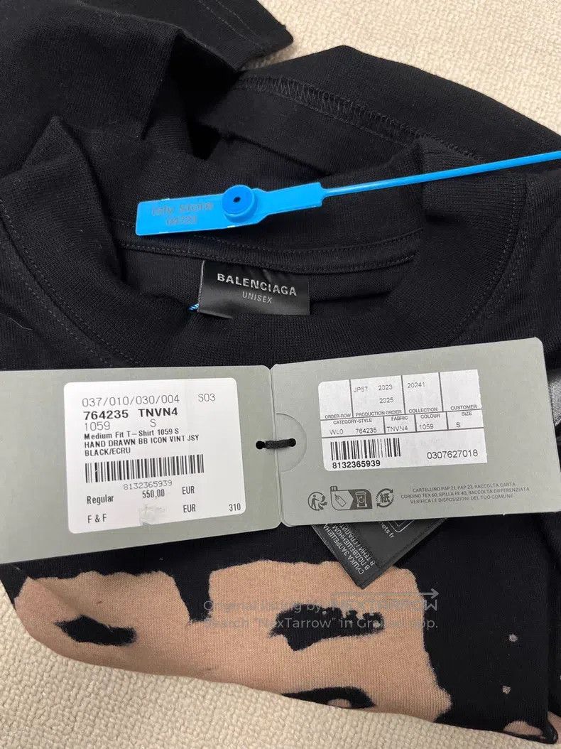 Balenciaga Balenciaga Letter Logo Printed Crew Neck Short Sleeve Drop Size S / US 4 / IT 40 - 5 Thumbnail