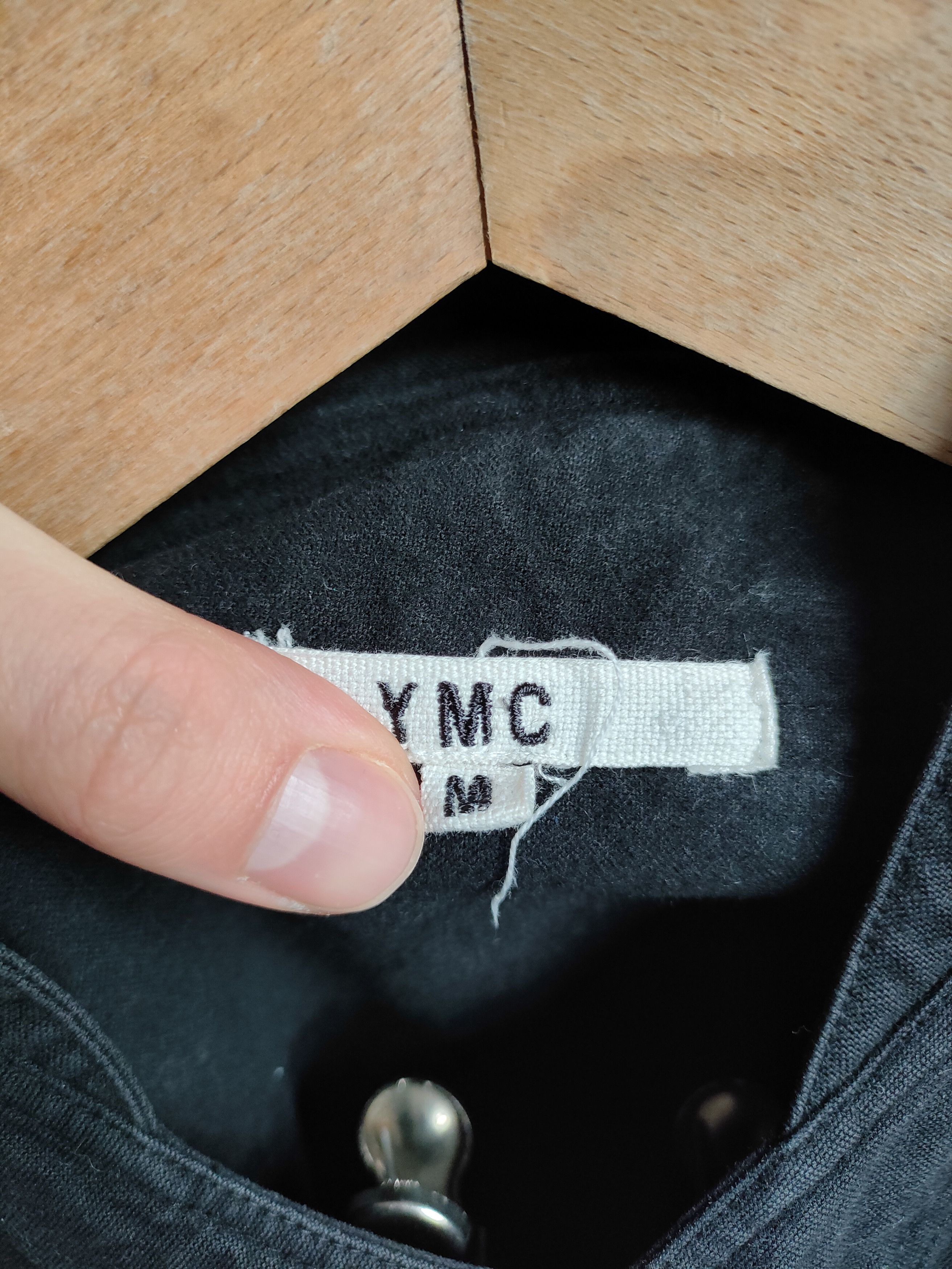 YMC YMC You Must Create Black Cotton Mandarin Collar Shirt Size US M / EU 48-50 / 2 - 3 Thumbnail