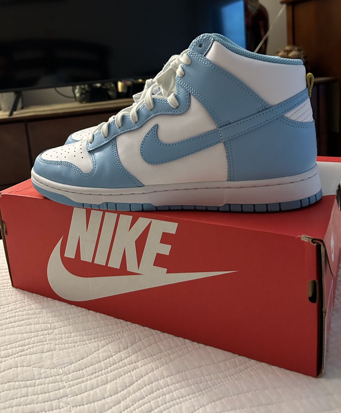 Nike Nike Dunk High Retro Blue Chill Size US 11 / EU 44 - 1 Thumbnail
