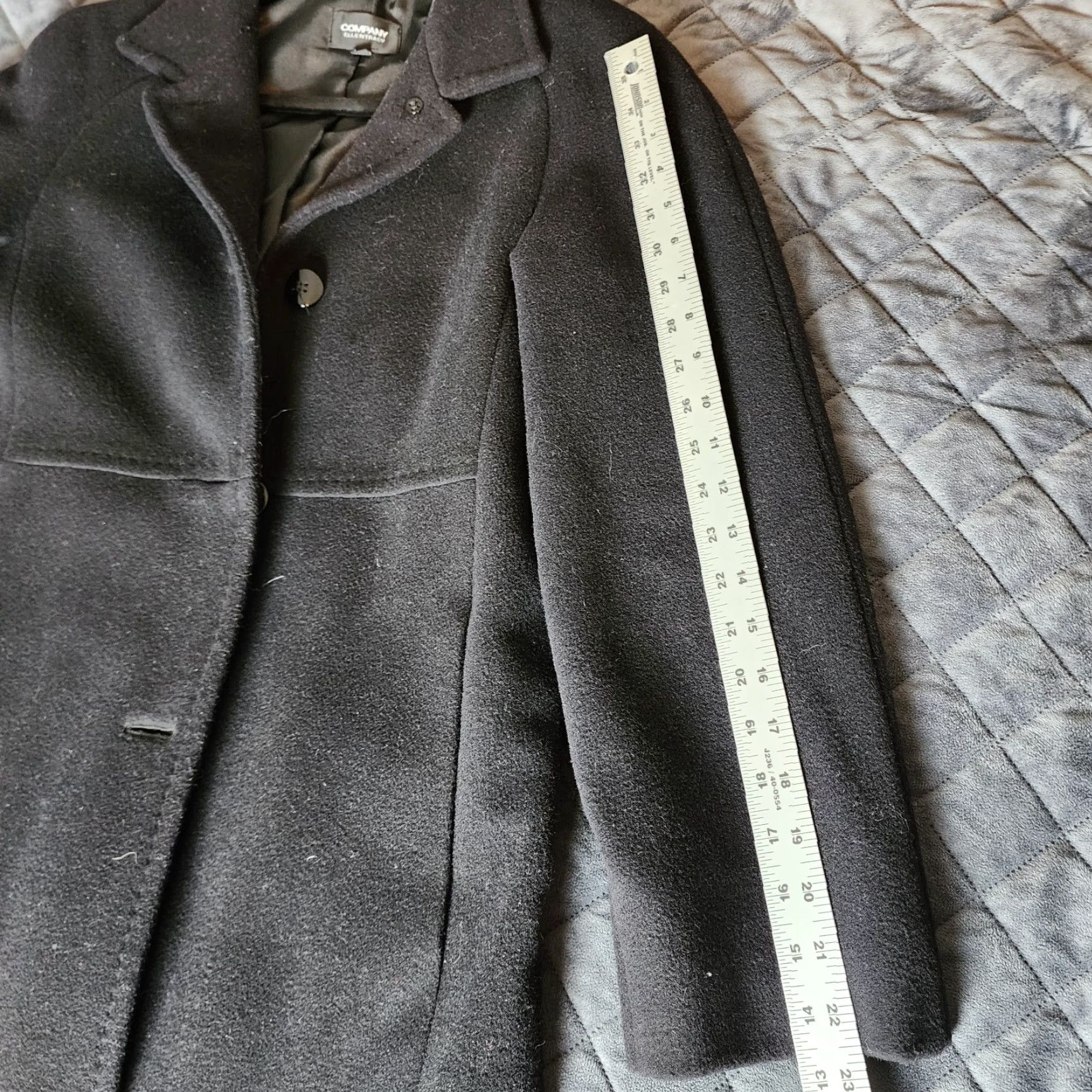 Doublet VINTAGE Ellen Tracy Jacket Overcoat Double-Breasted Cotton Black Long Coat Women 8 Adult Regular Size M / US 6-8 / IT 42-44 - 7 Thumbnail