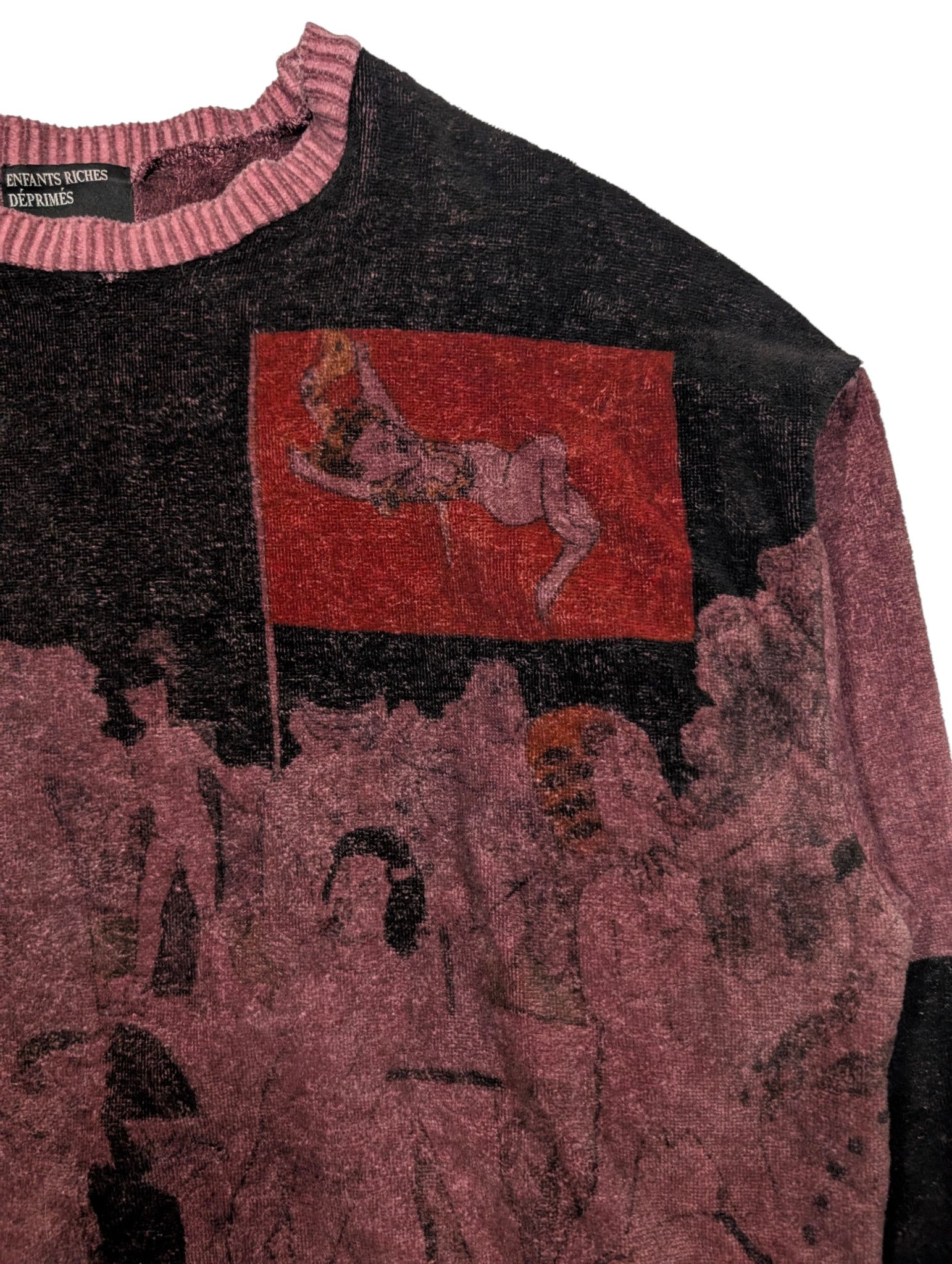 Enfants Riches Deprimes Runway SS19 Henry Darger Velour Sweater Size US M / EU 48-50 / 2 - 4 Thumbnail