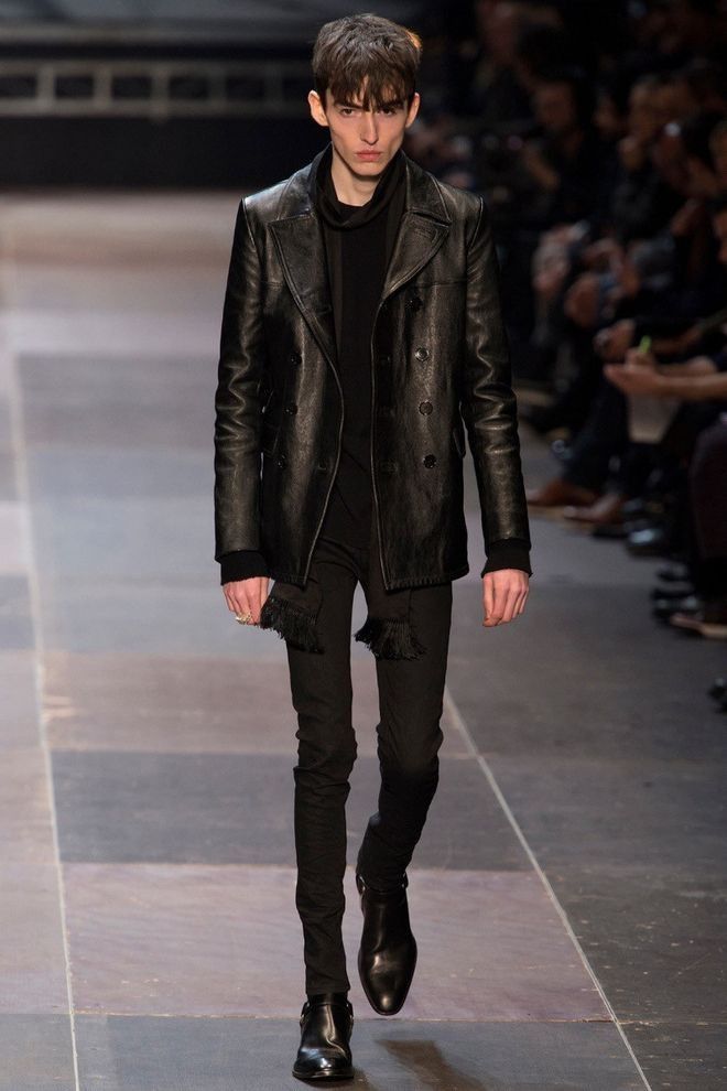 Saint Laurent Paris Heritage Calf Leather Coat Size US L / EU 52-54 / 3 - 1 Thumbnail
