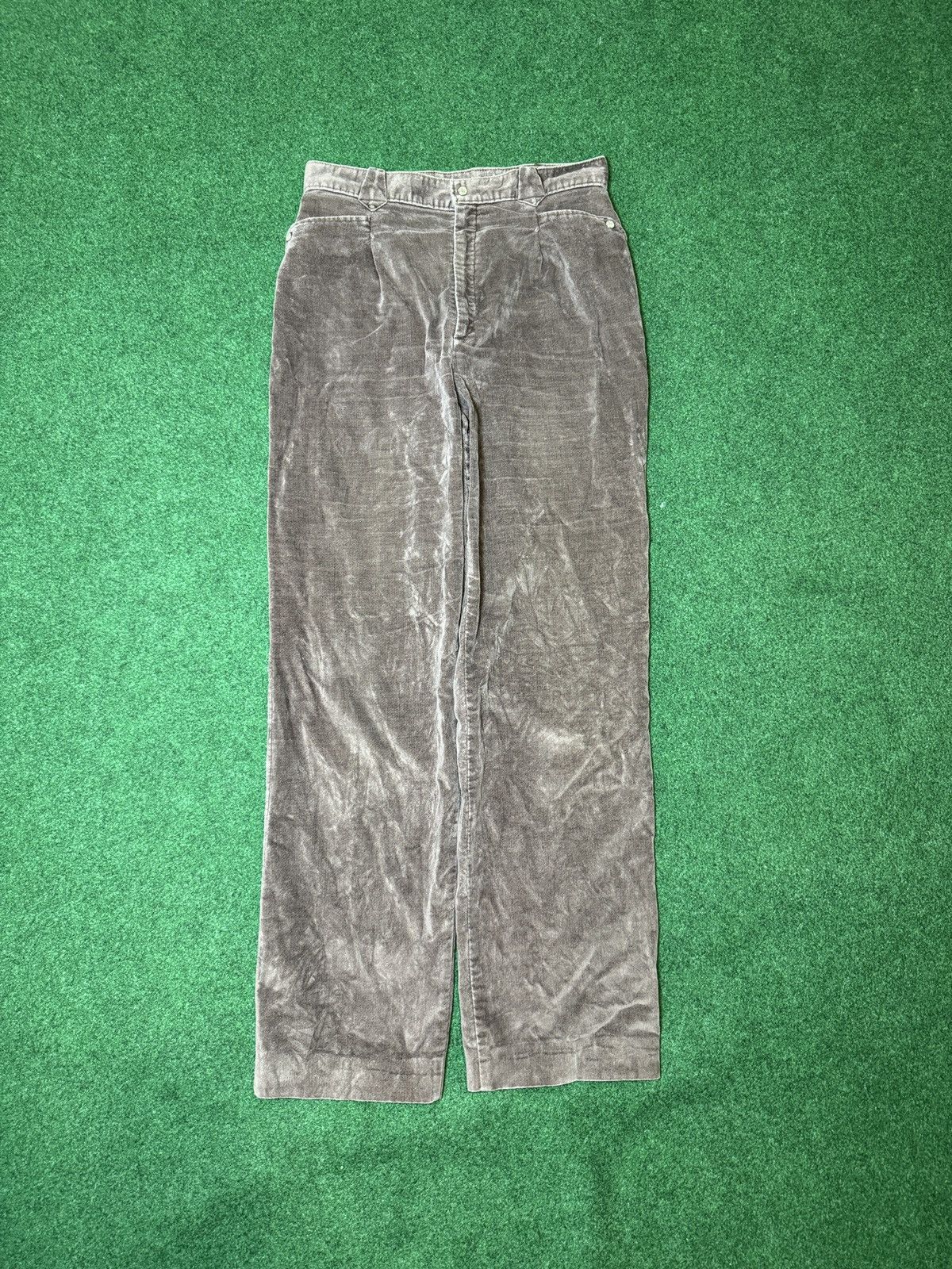 Levi's Vintage Clothing × Vintage Vintage 70s Levi’s Velvet Corduroy Velour Straight Leg Pants Size 30" / US 8 / IT 44 - 1 Thumbnail