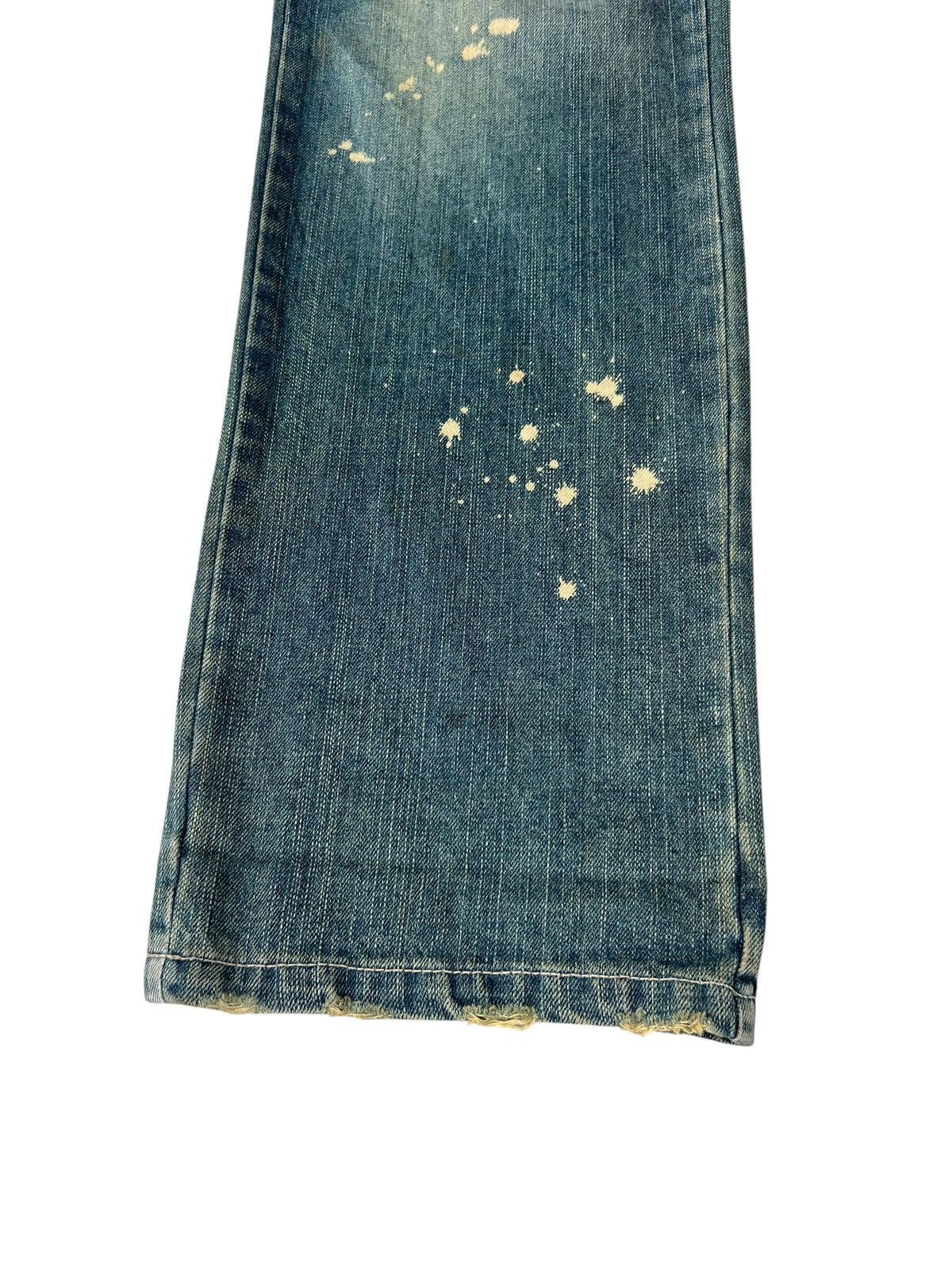 Vintage Double Waist Dirty Mud Denim Distressed Jeans Size US 31 - 11 Thumbnail