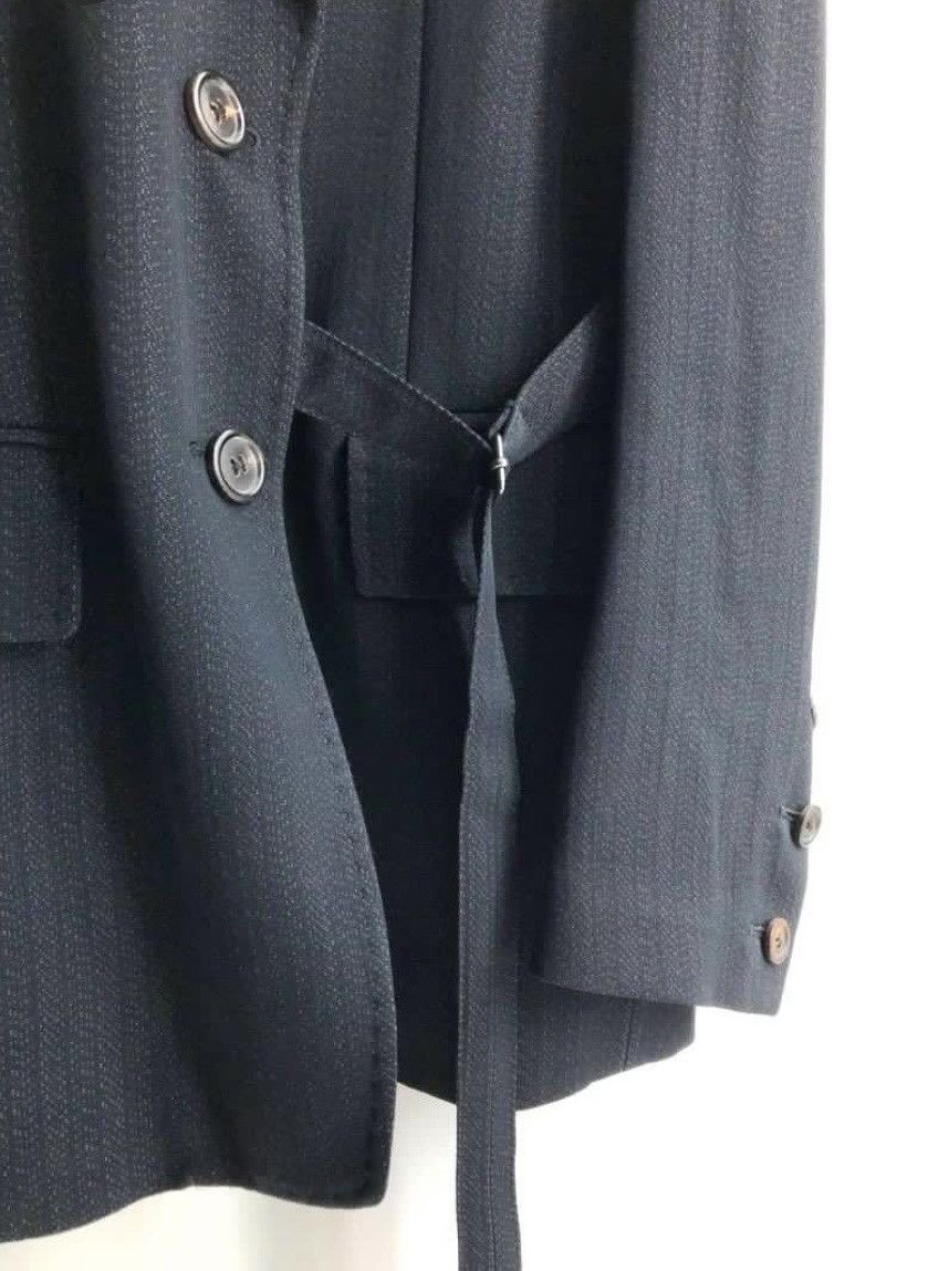 Ann Demeulemeester Ann Demeulemeester Unisex Dark Stripe Belt Blazer Size XS / US 0-2 / IT 36-38 - 2 Thumbnail