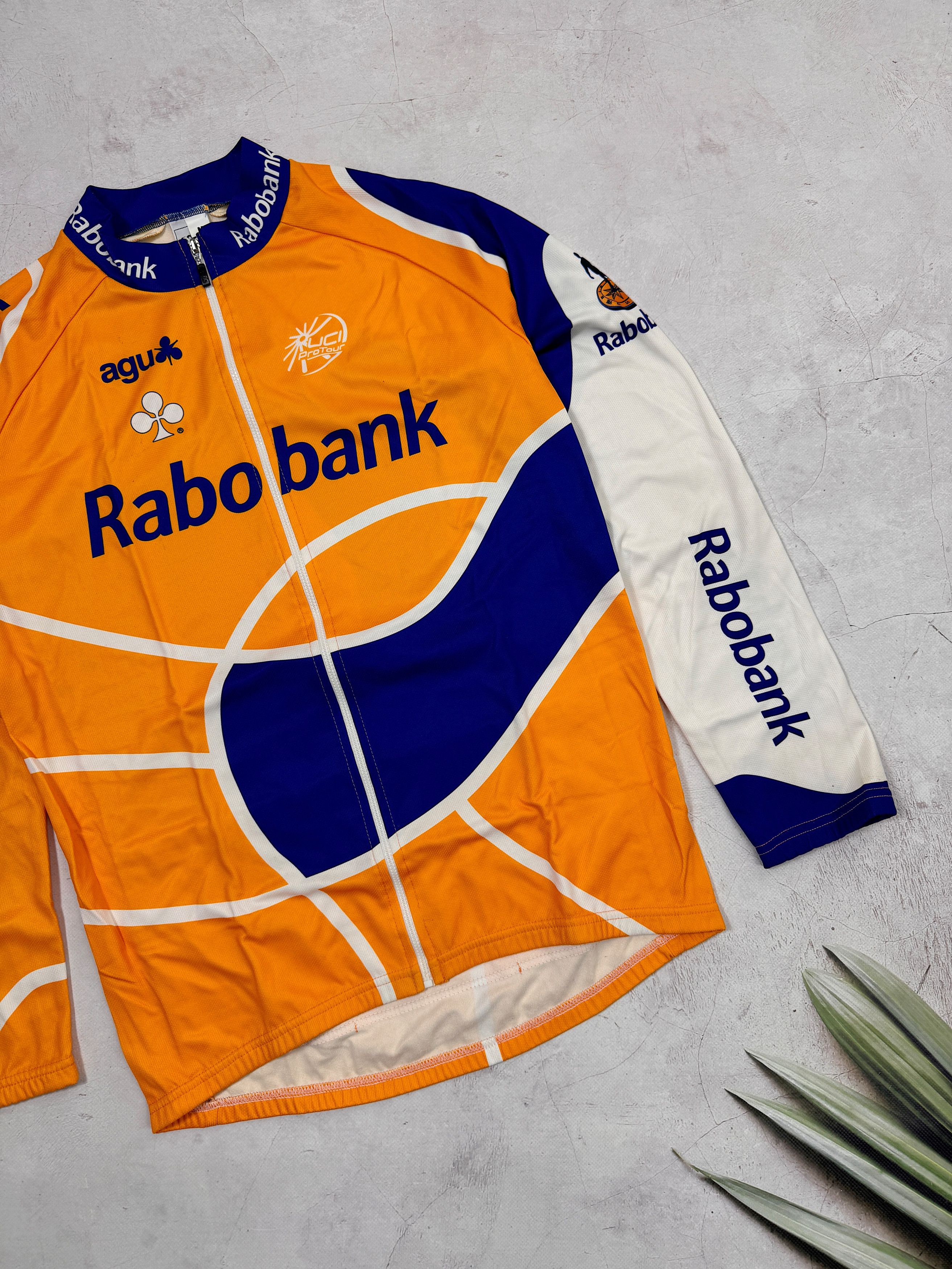Vintage Agu Rabobank Warm Cycling Jersey Uci Pro Tour LS Size US M / EU 48-50 / 2 - 4 Thumbnail