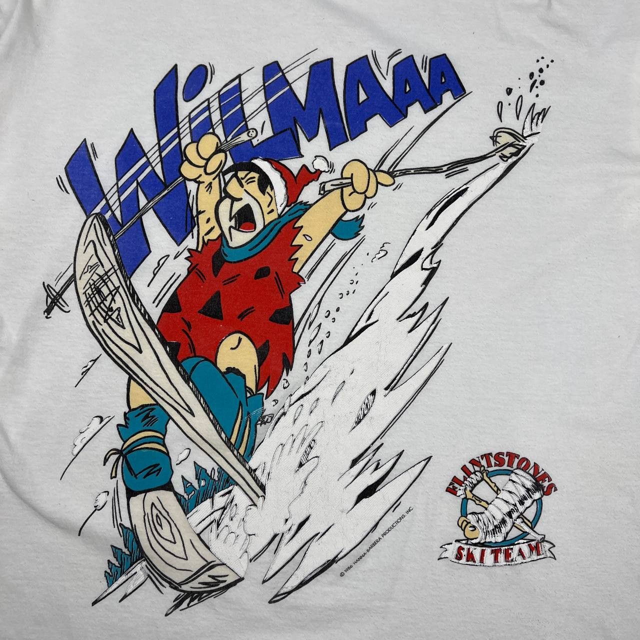 Vintage Vintage 80s USA The Flintsones ski team cartoon promotion Size US XL / EU 56 / 4 - 4 Thumbnail