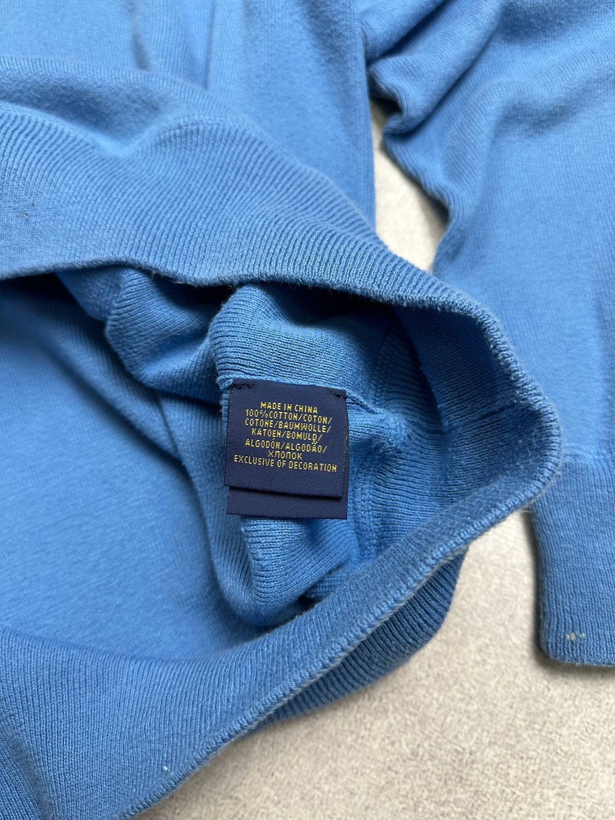 Polo Ralph Lauren Vintage Polo Ralph Lauren RRL Blue Mens Knit Sweater Rare L Size US L / EU 52-54 / 3 - 6 Thumbnail