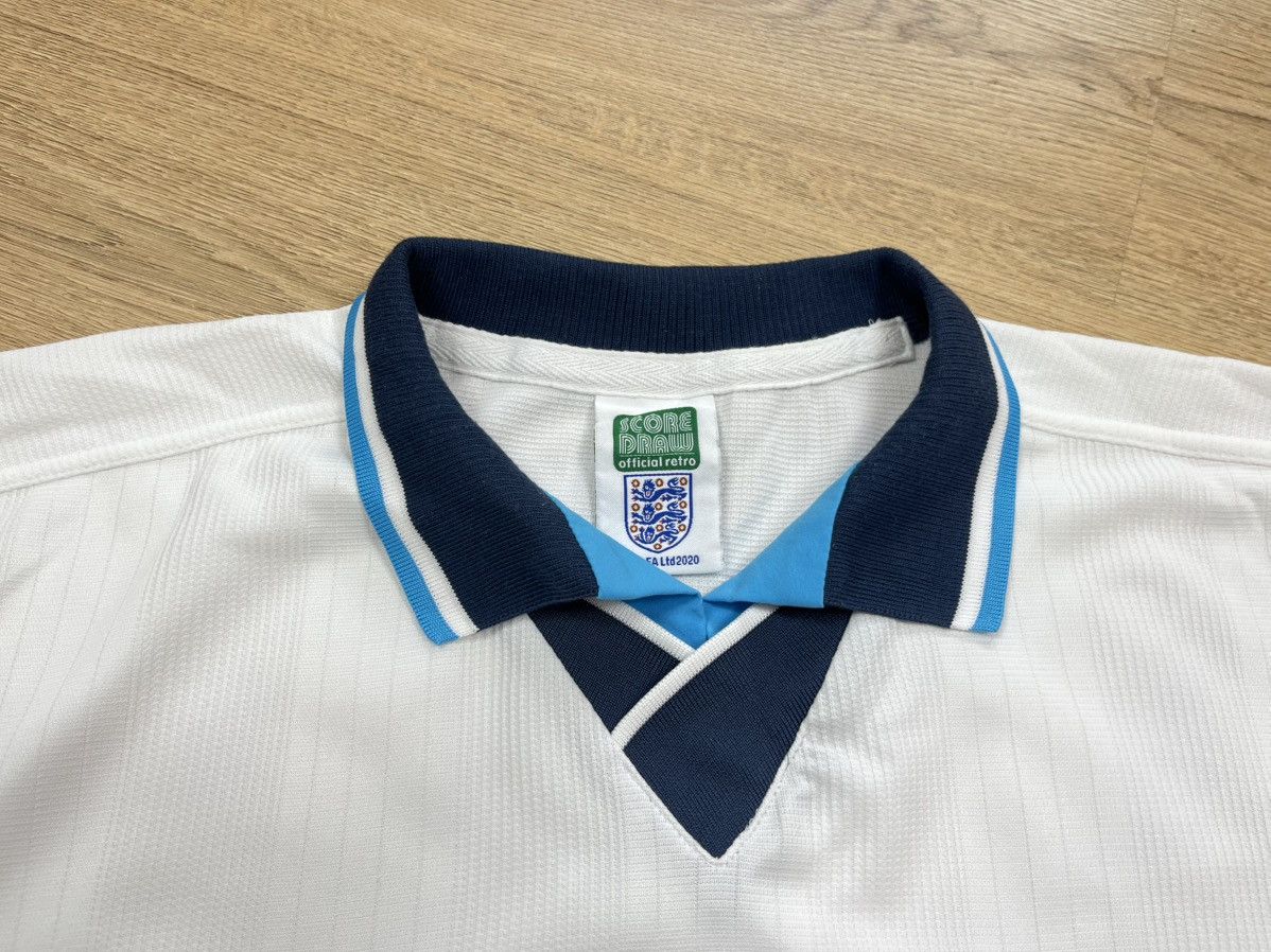 Umbro England 1996 Retro Home Football T-Shirt Jersey Score Draw Size US XL / EU 56 / 4 - 7 Thumbnail